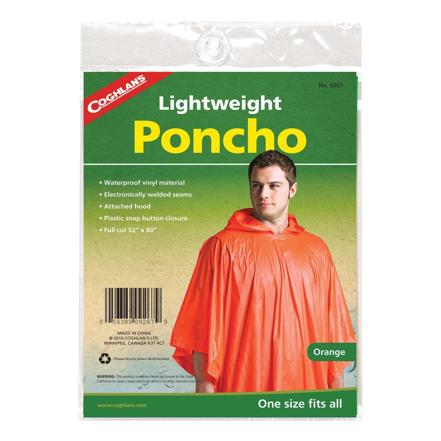 Coghlan's Poncho - Orange
