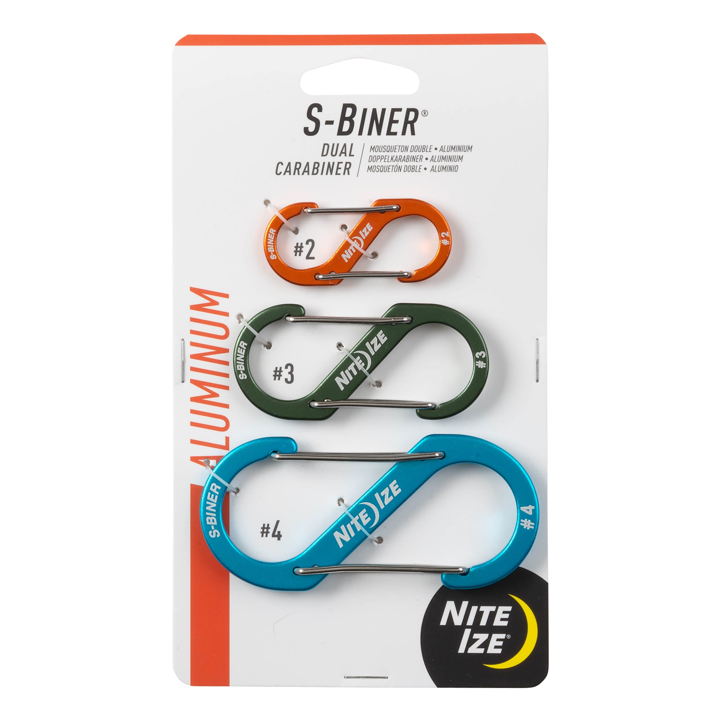 Nite Ize® S-Biner® Aluminum Dual Carabiner - 3 Pack