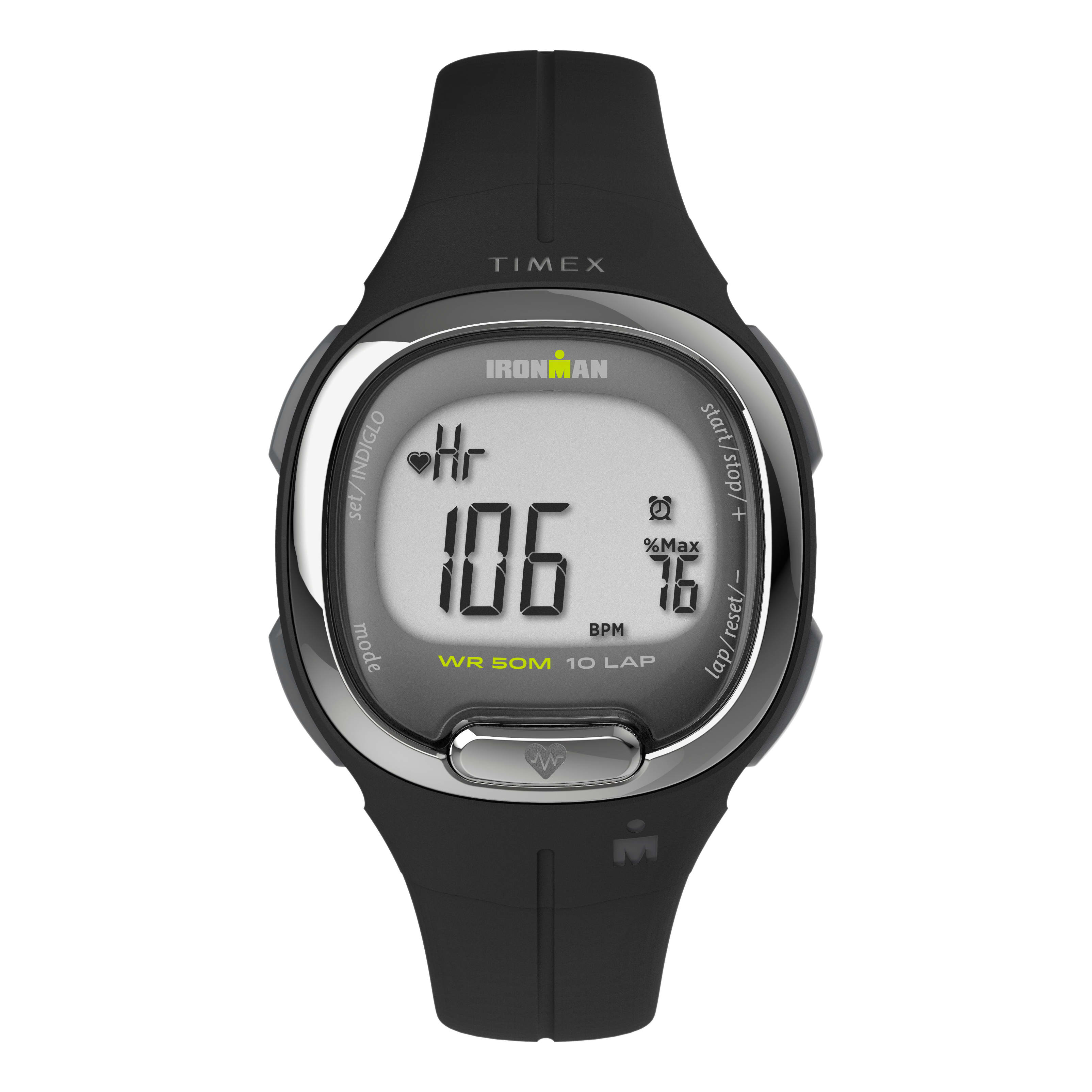 TIMEX® IRONMAN® Transit+ 33mm Resin Strap Activity and Heart Rate Watch