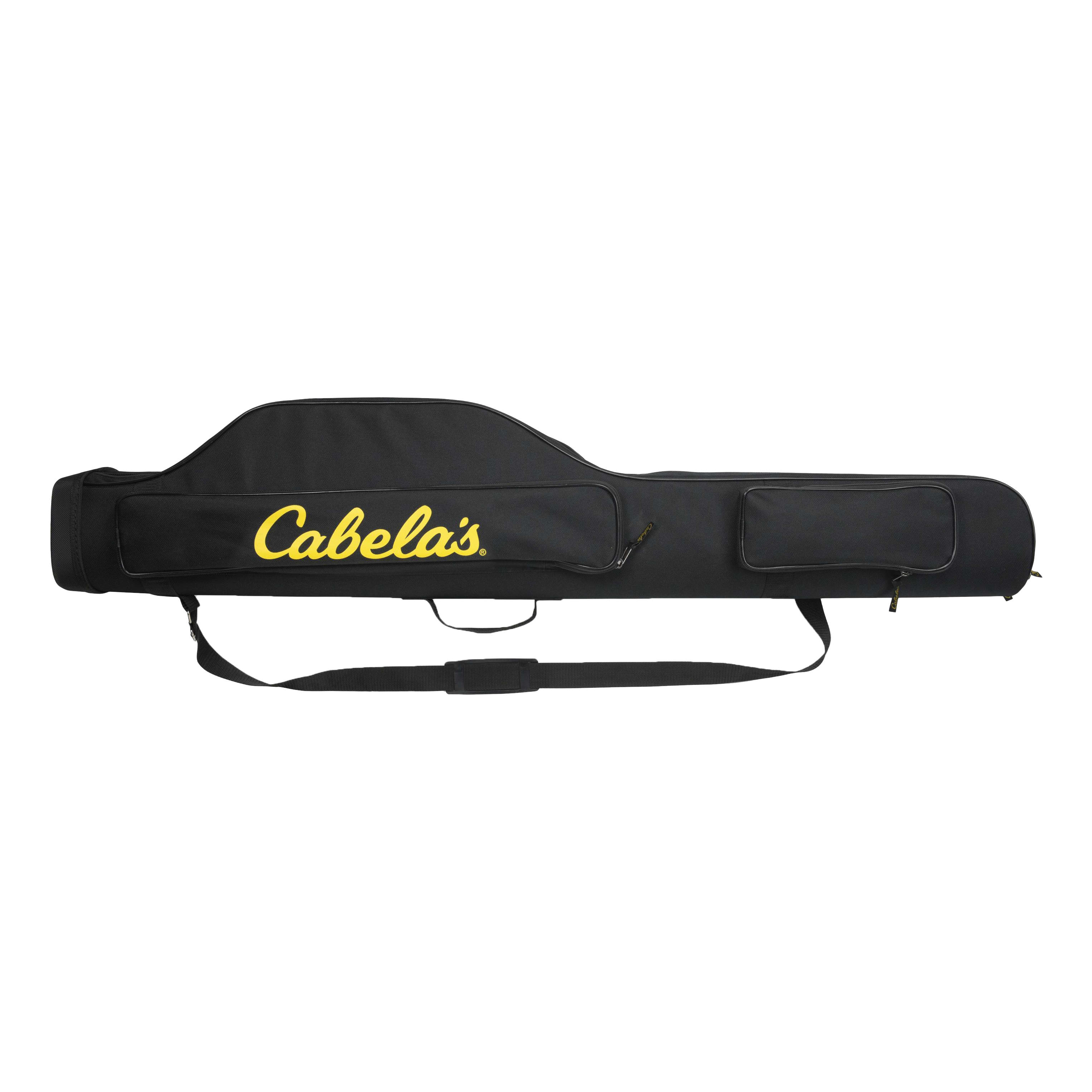 Cabela’s Fish Eagle II CX2 Graphite Fishing Rod Tube Carrying Case Black 2'  Long