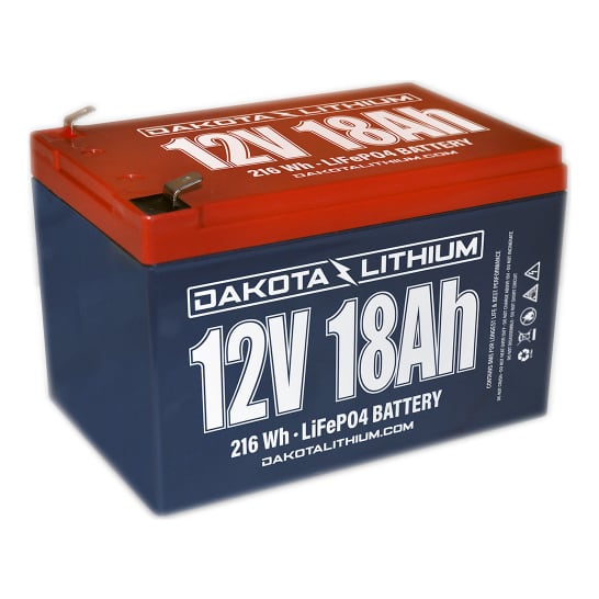 Dakota Lithium 12V 18AH Battery