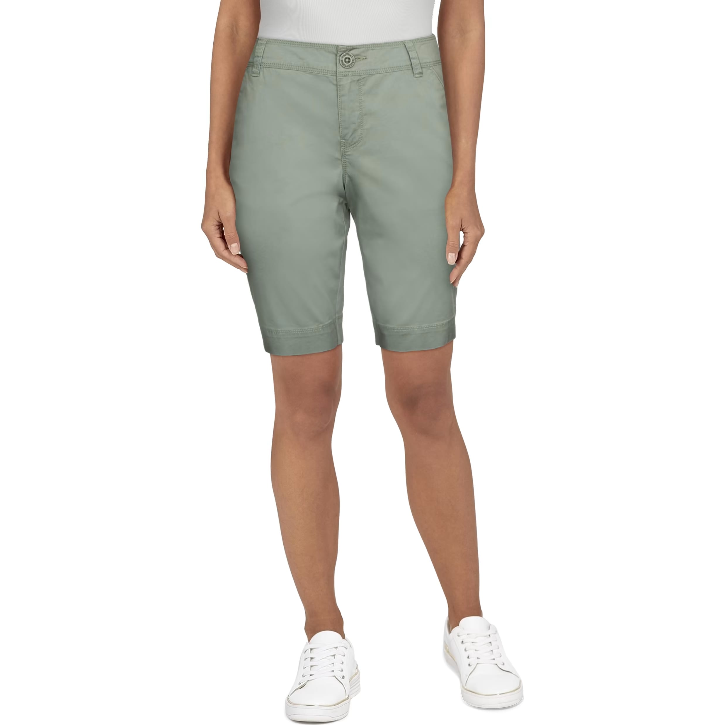 Natural Reflections® Women’s Corded Waist Bermuda Shorts