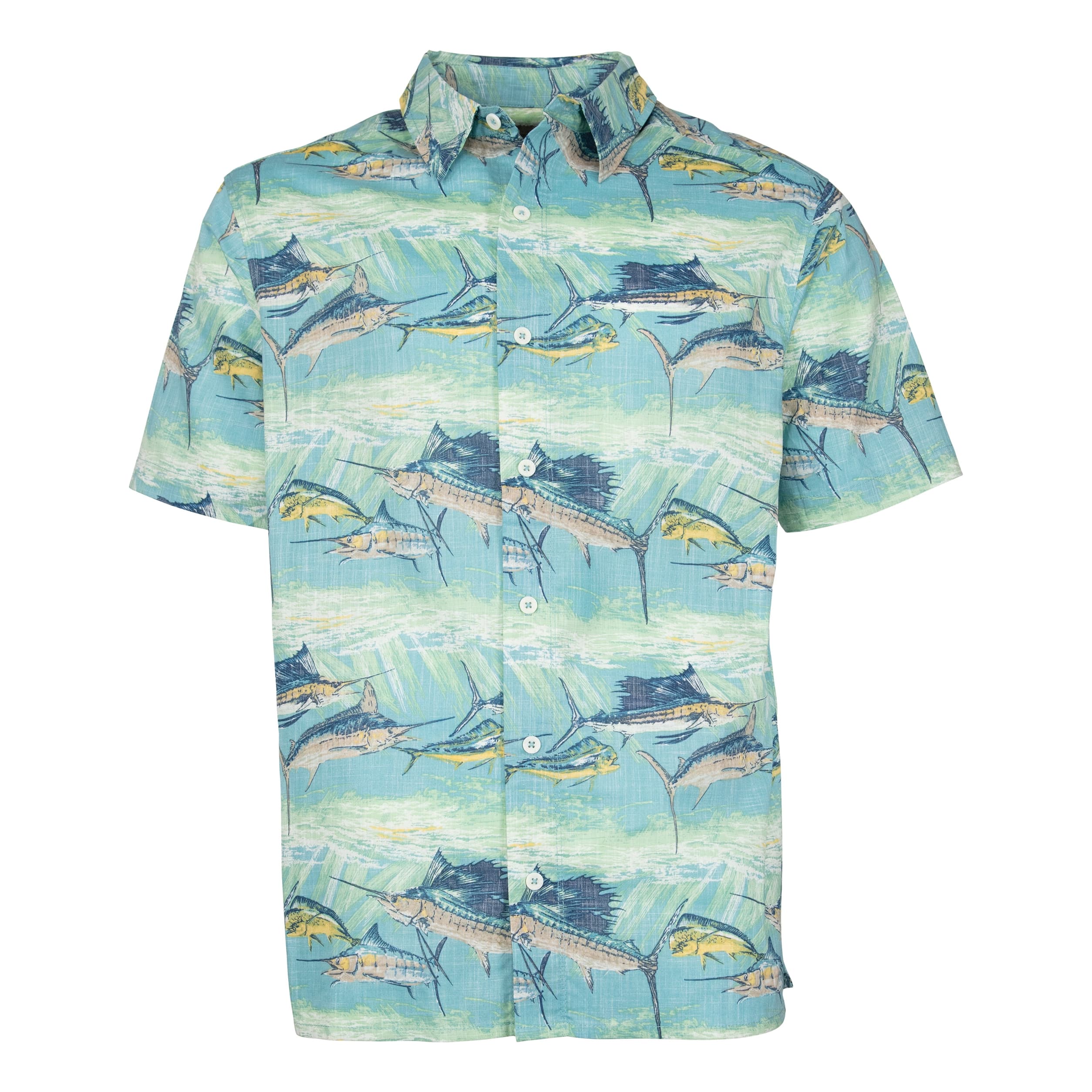 RedHead® Men’s Tropical Print Short-Sleeve Shirt - Albacore Sailfish