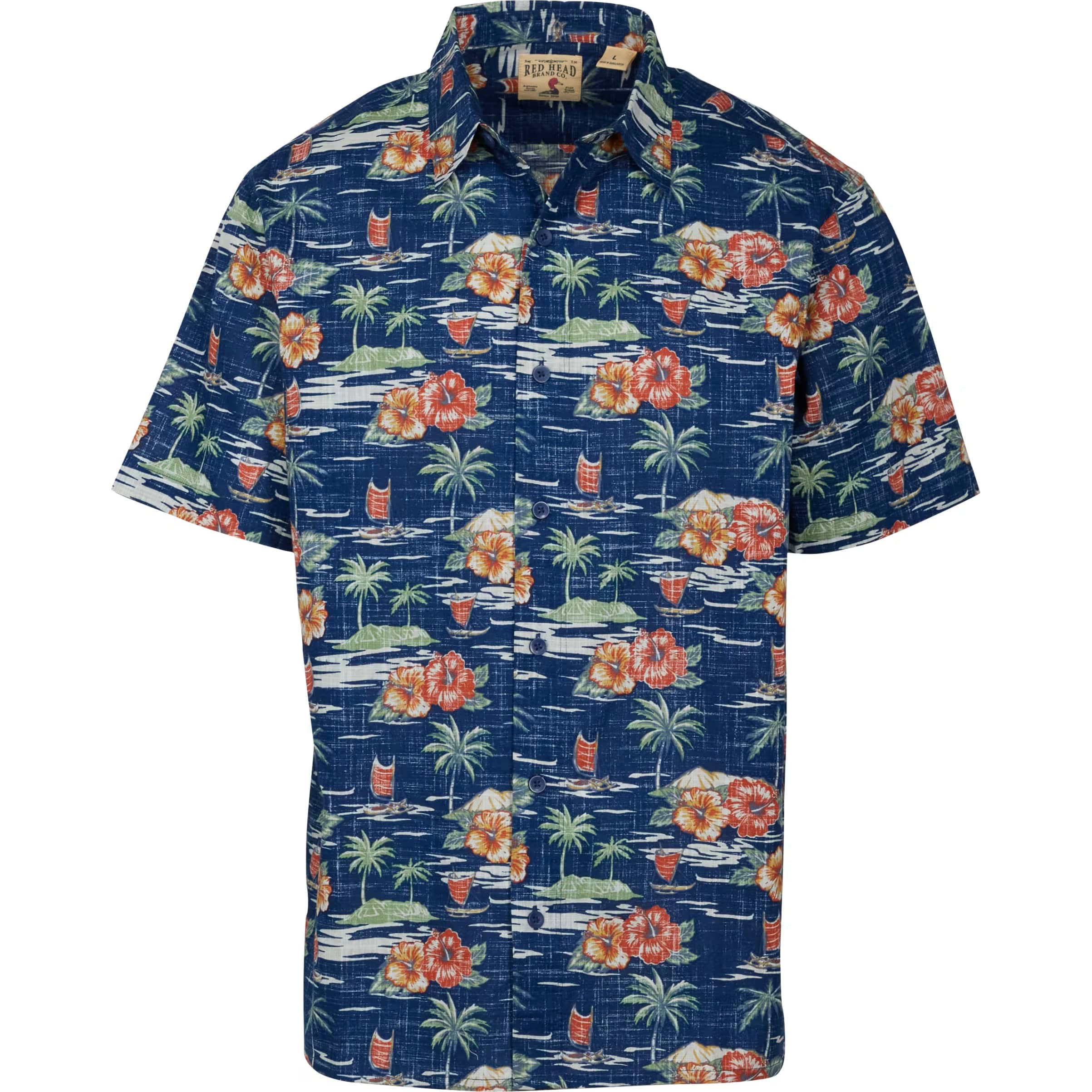 RedHead® Men’s Tropical Print Short-Sleeve Shirt