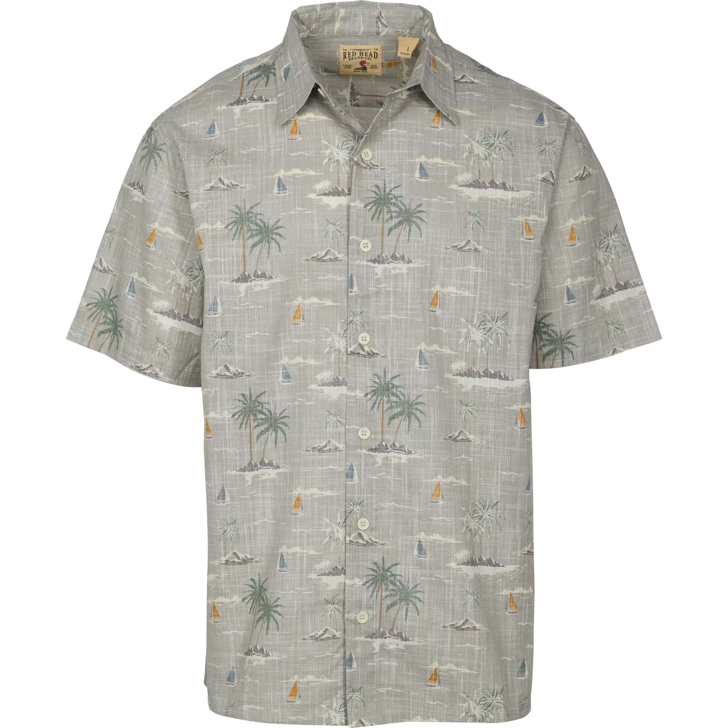 RedHead® Men’s Tropical Print Short-Sleeve Shirt