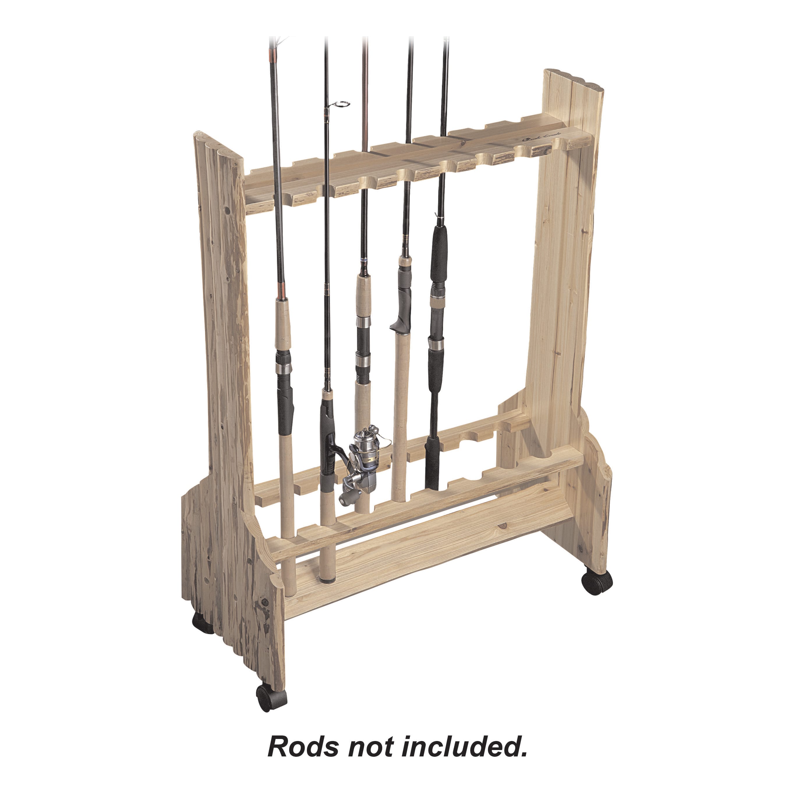 Fishing Rod Racks Fishing Rod Holders for Garage Wood Fishing Pole Wall  Rack Sto