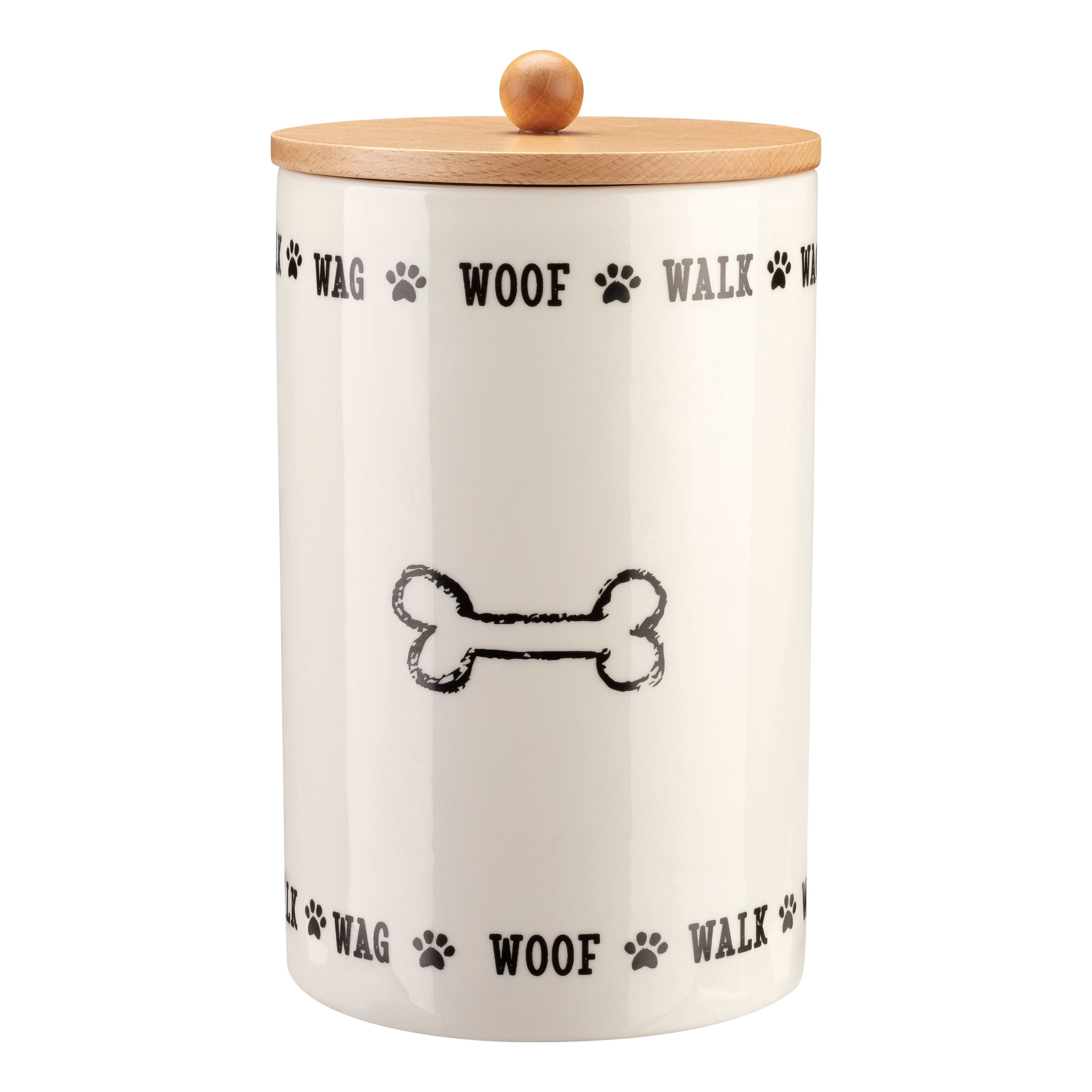 Ceramic dog treat jar shop