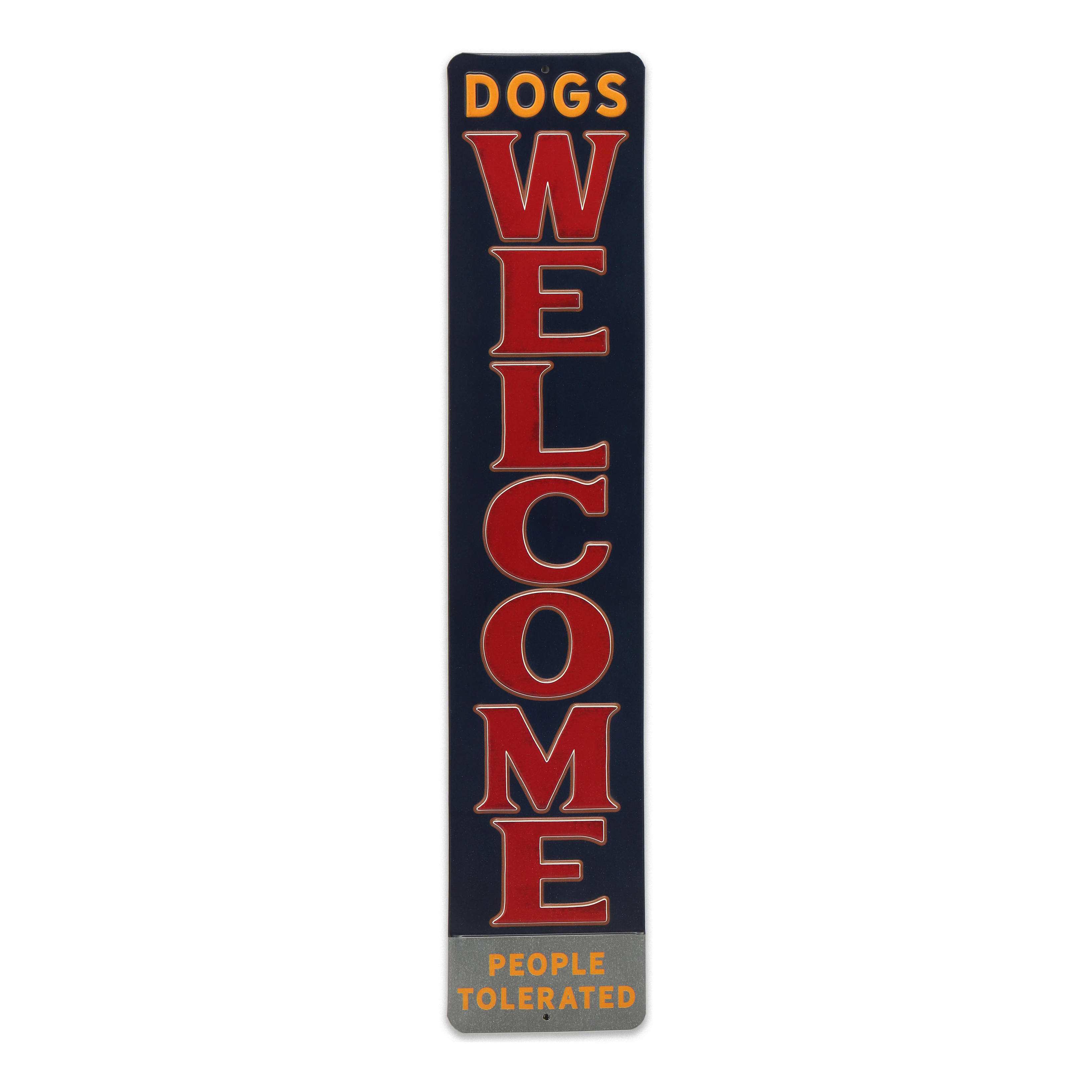 Open Road Brands Dogs Welcome Metal Sign