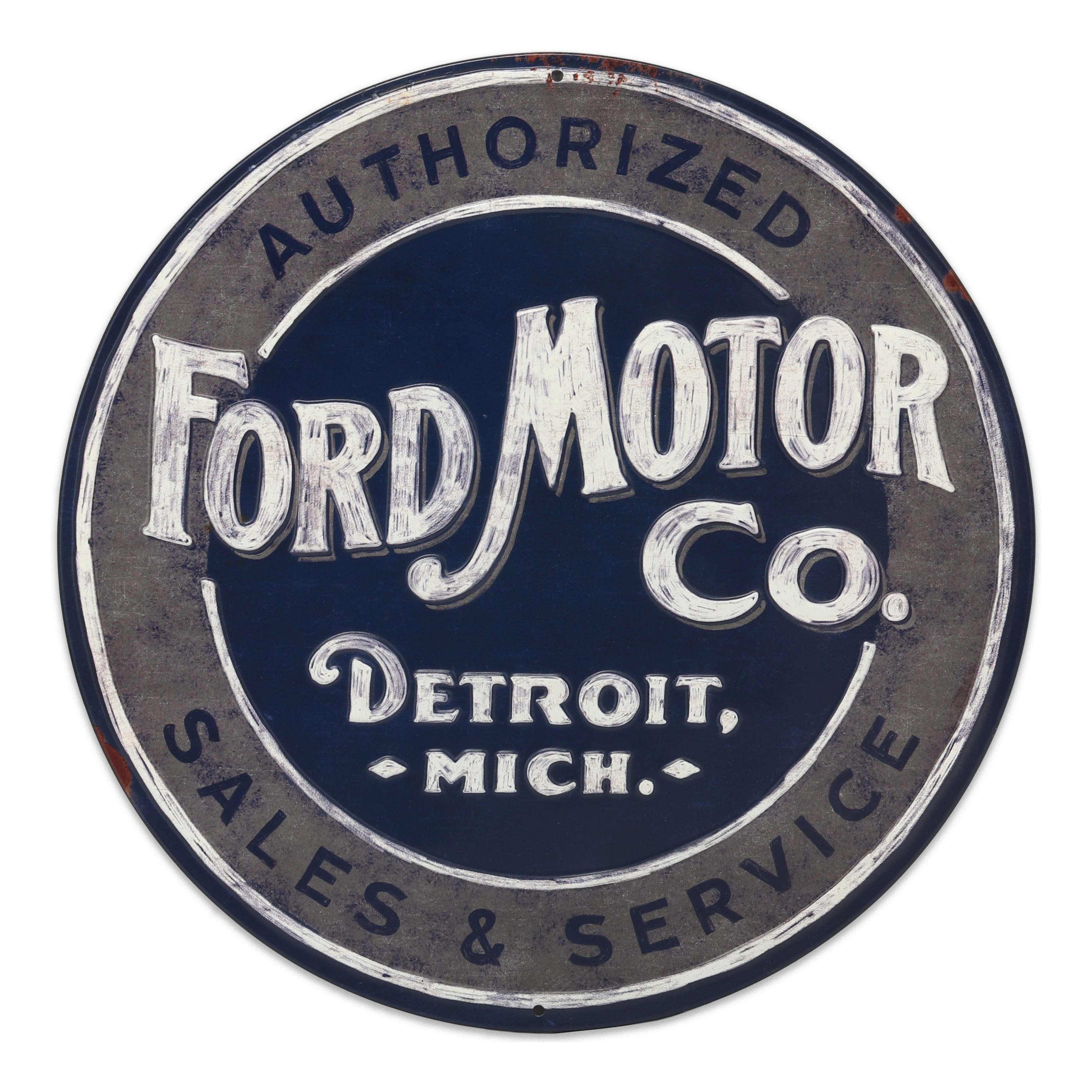 Open Road Brands Ford® Round Metal Sign