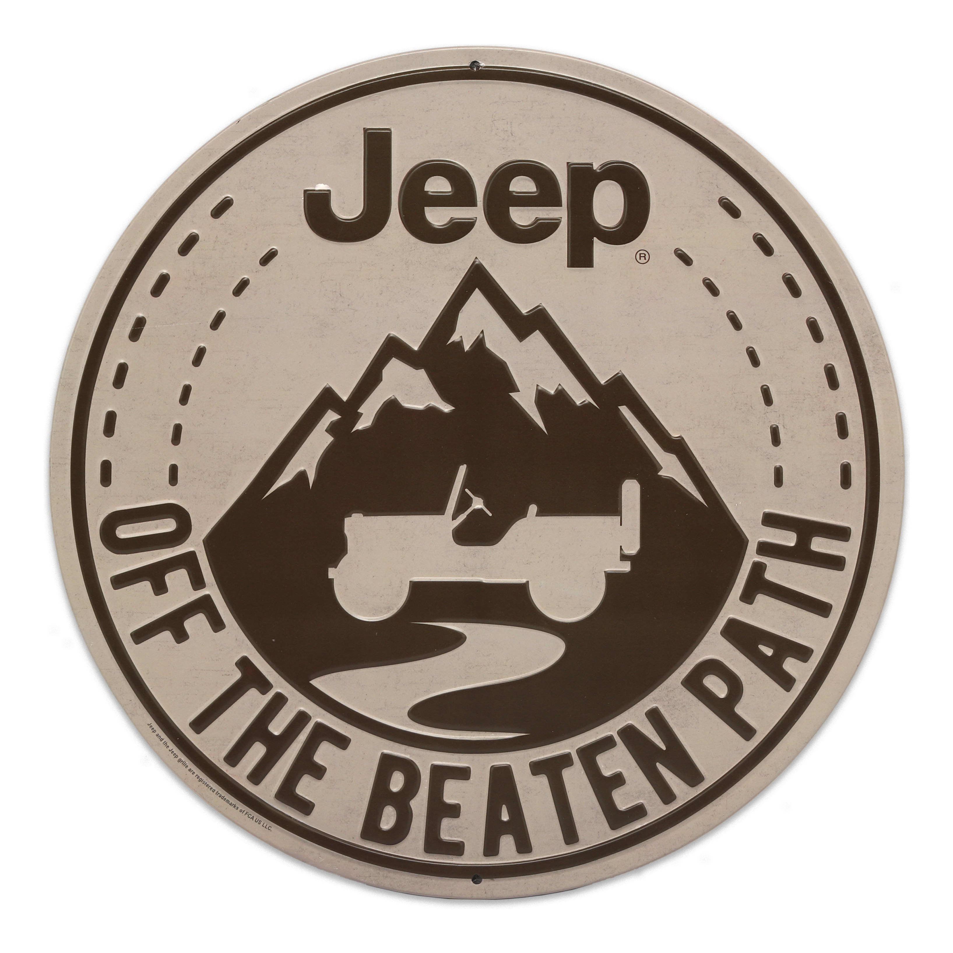 Open Road Brands Jeep® Off the Beaten Path Metal Sign