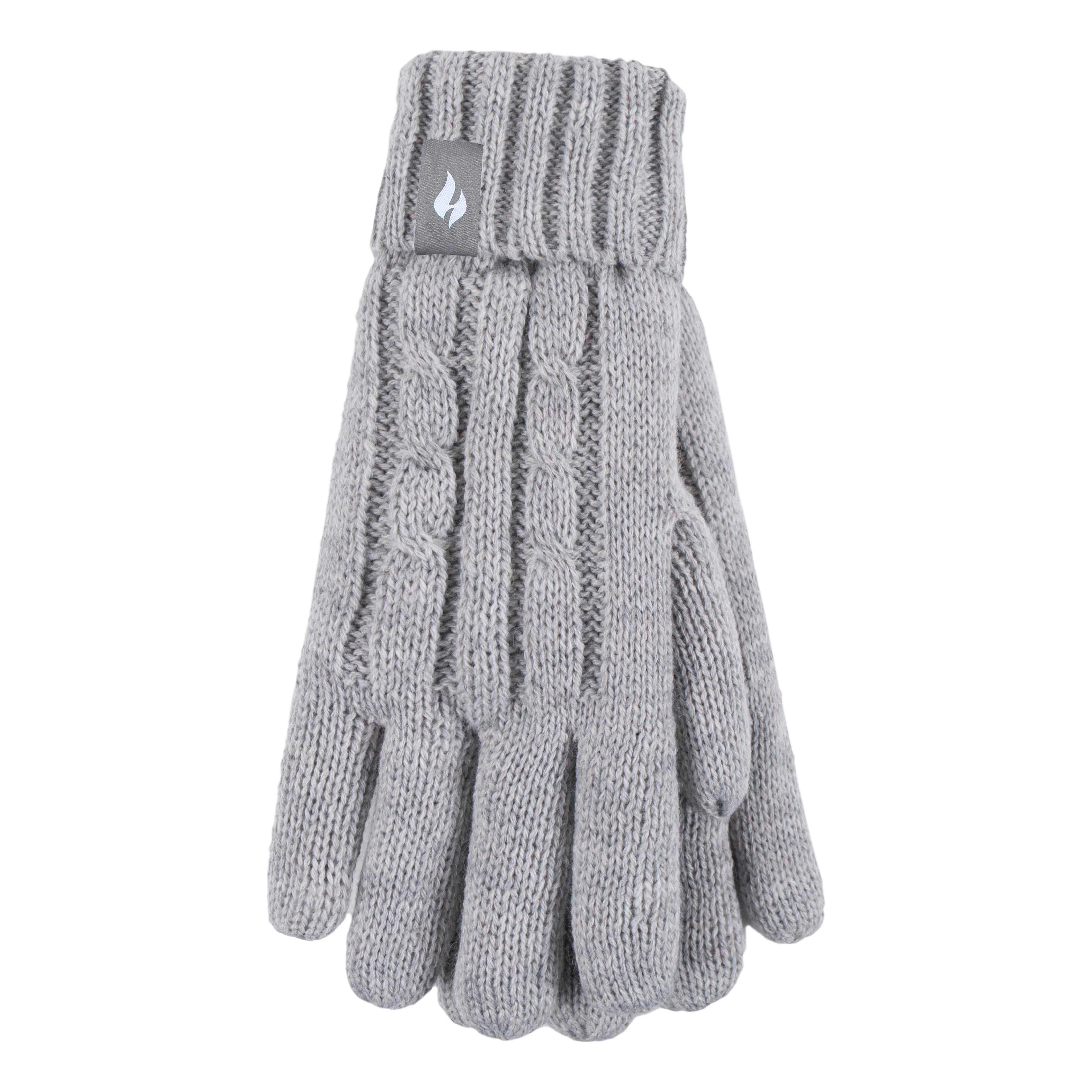 Ladies grey wool gloves outlet