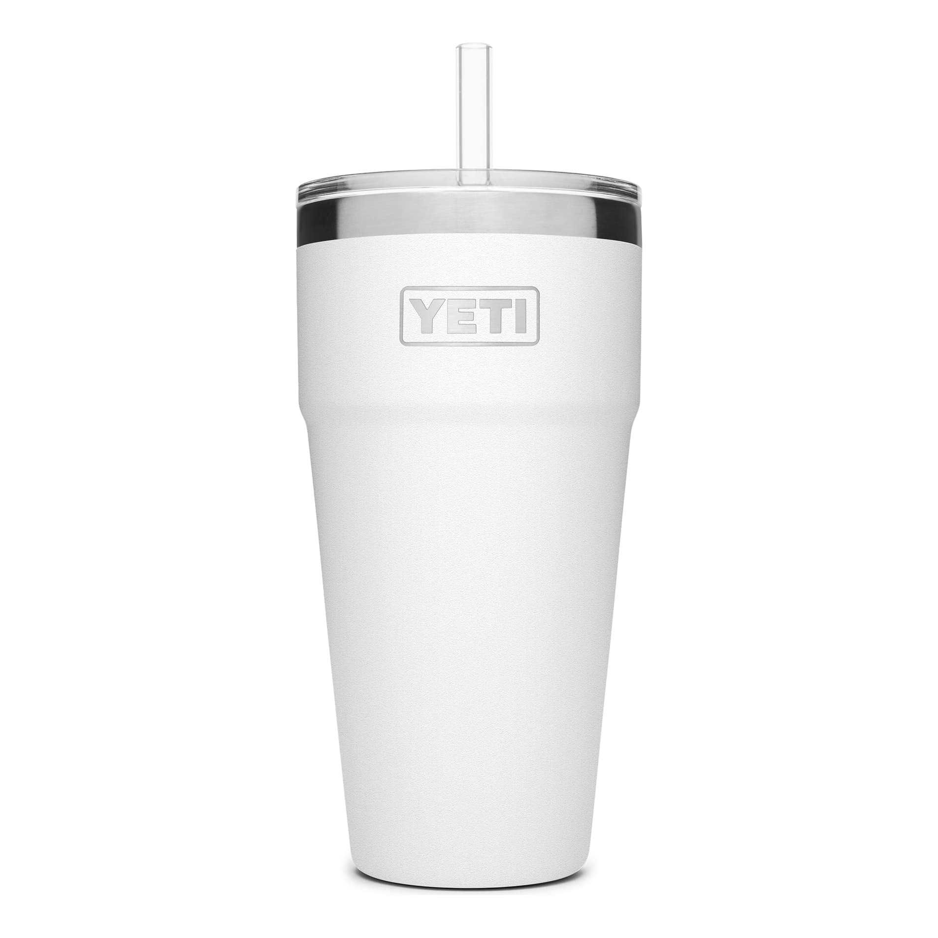 YETI® Rambler® 26 oz. Stackable Cup with Straw Lid - White
