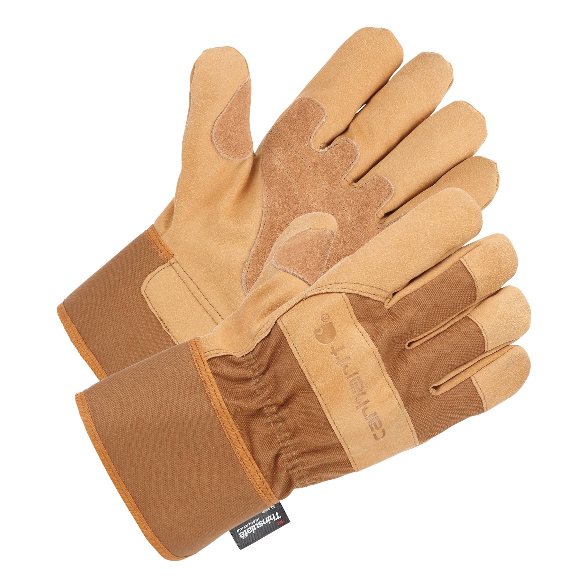 Carhartt® Men’s Insulated Grain Leather Safety-Cuff Work Gloves