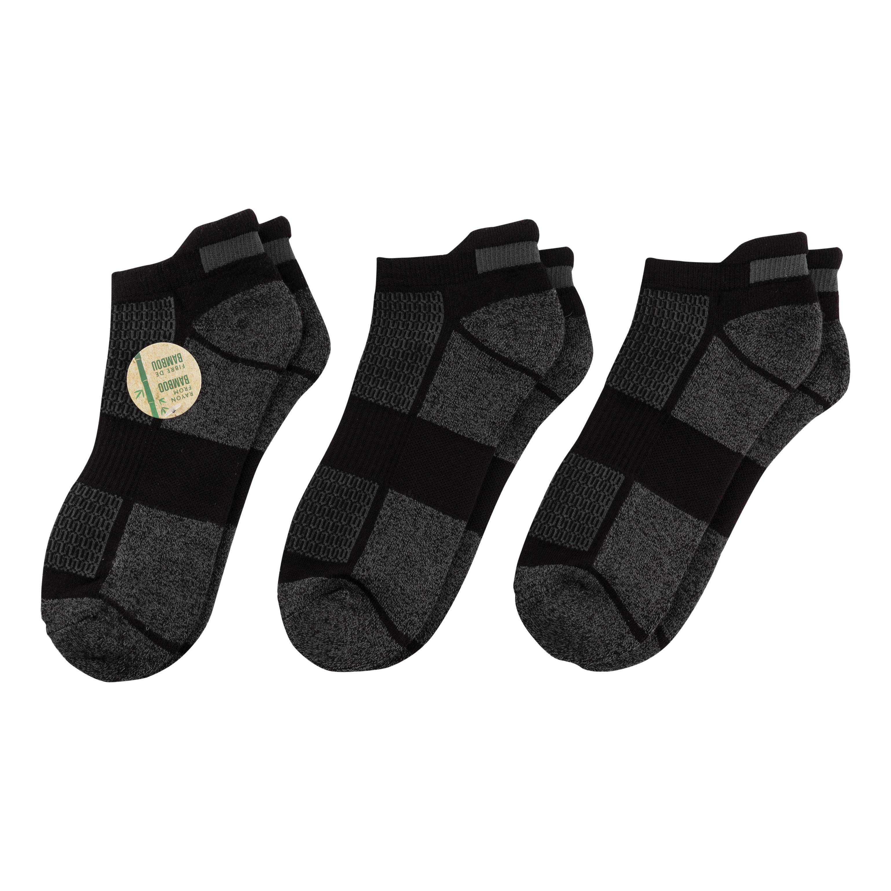Sof Sole Men’s Low-Cut Perfom Socks - Black Marl