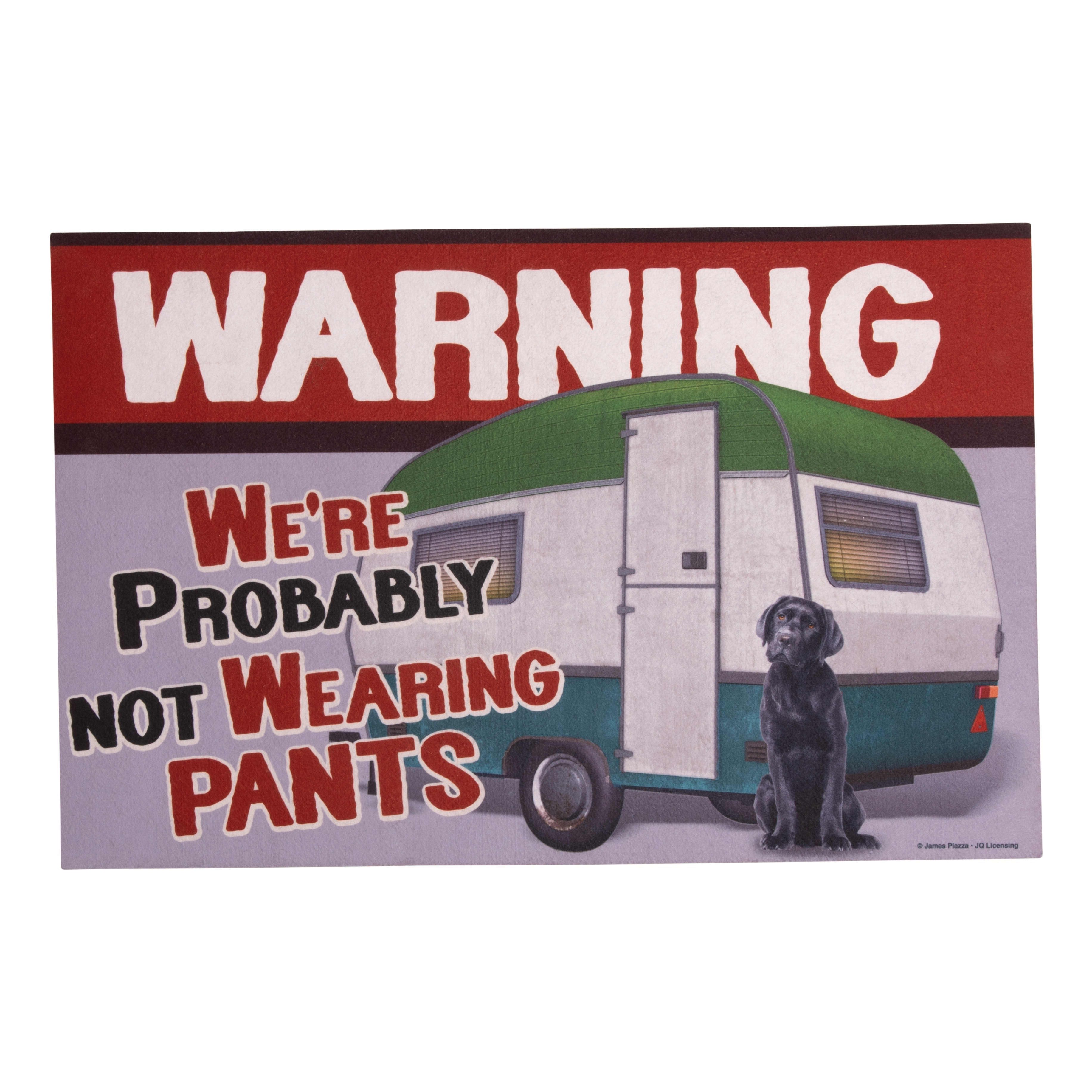 Bass Pro Shops® Warning No Pants Rubber Door Mat
