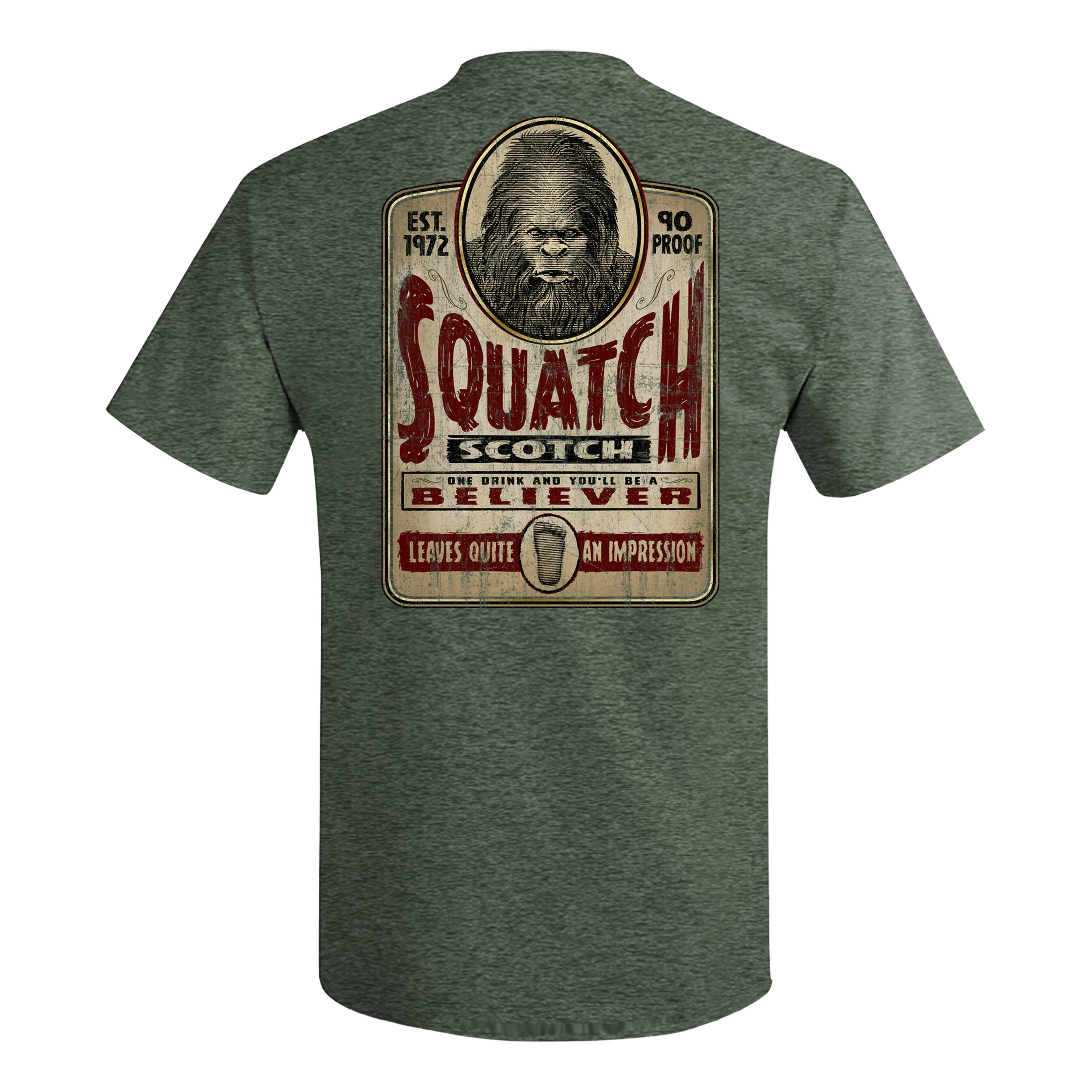 Bass Pro Shops Men’s Squatch Scotch Logo Short-Sleeve T-Shirt - back