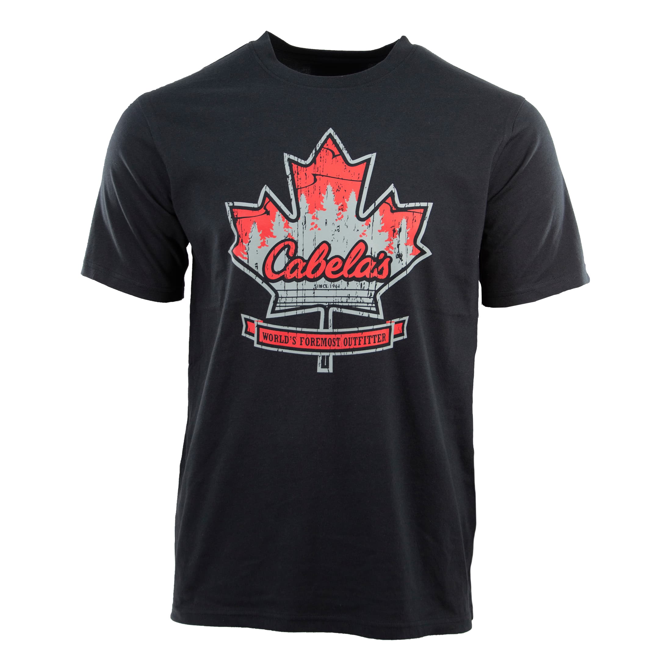 Cabela’s Canada Men’s Maple Leaf Short-Sleeve T-Shirt - Black