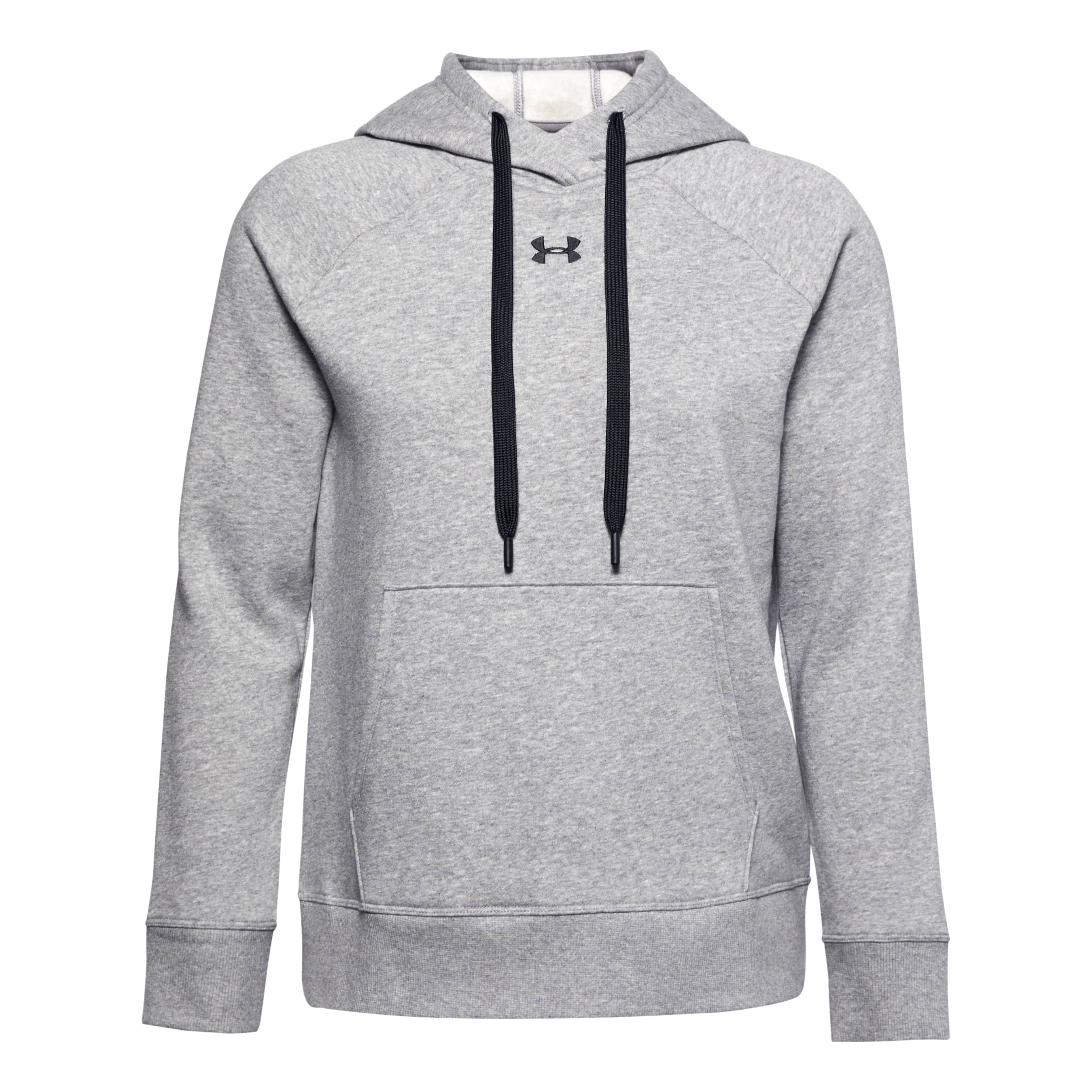 Under Armour® Women’s Rival Fleece HB Hoodie - Steel Heather/Black