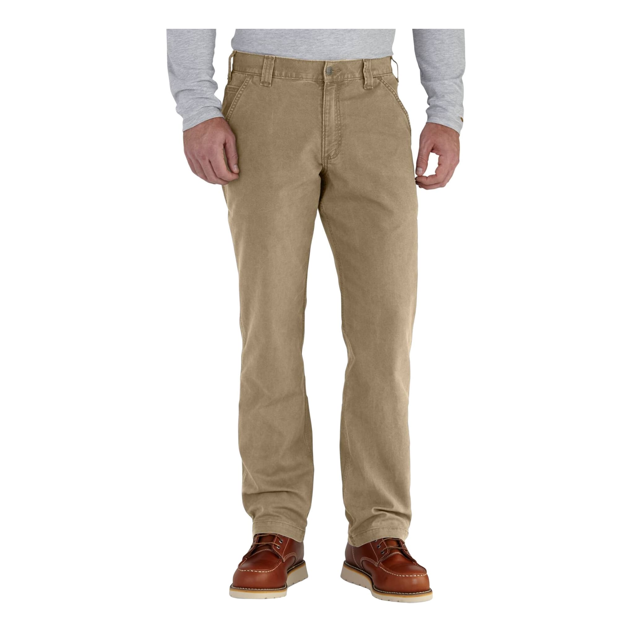 Carhartt® Men’s Rugged Flex® Relaxed Fit Canvas Work Pant - Dark Khaki