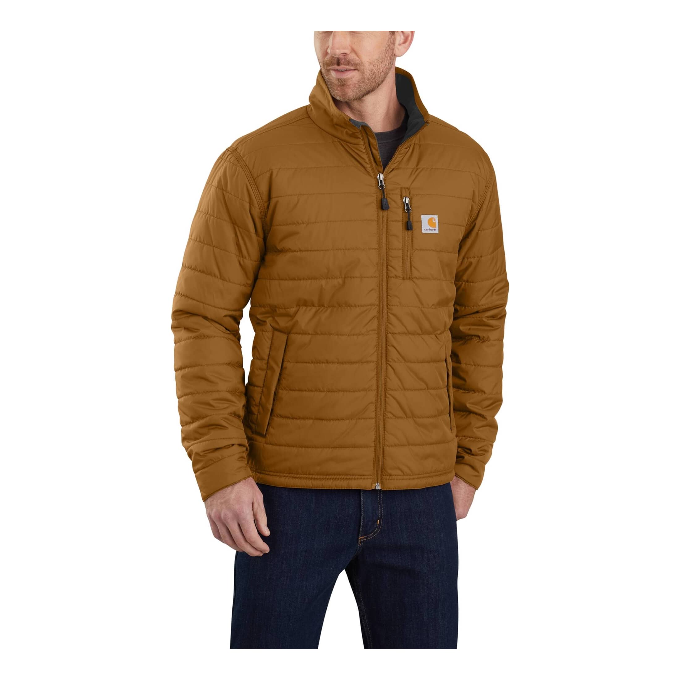 Carhartt® Men’s Rain Defender® Relaxed Fit Lightweight Insulated Jacket - Carhartt Brown