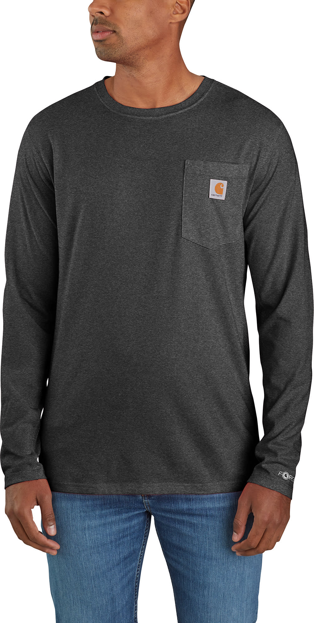 Men's Regular Fit Long Sleeve Midweight Thermal Undershirt - All In Motion™  Black S