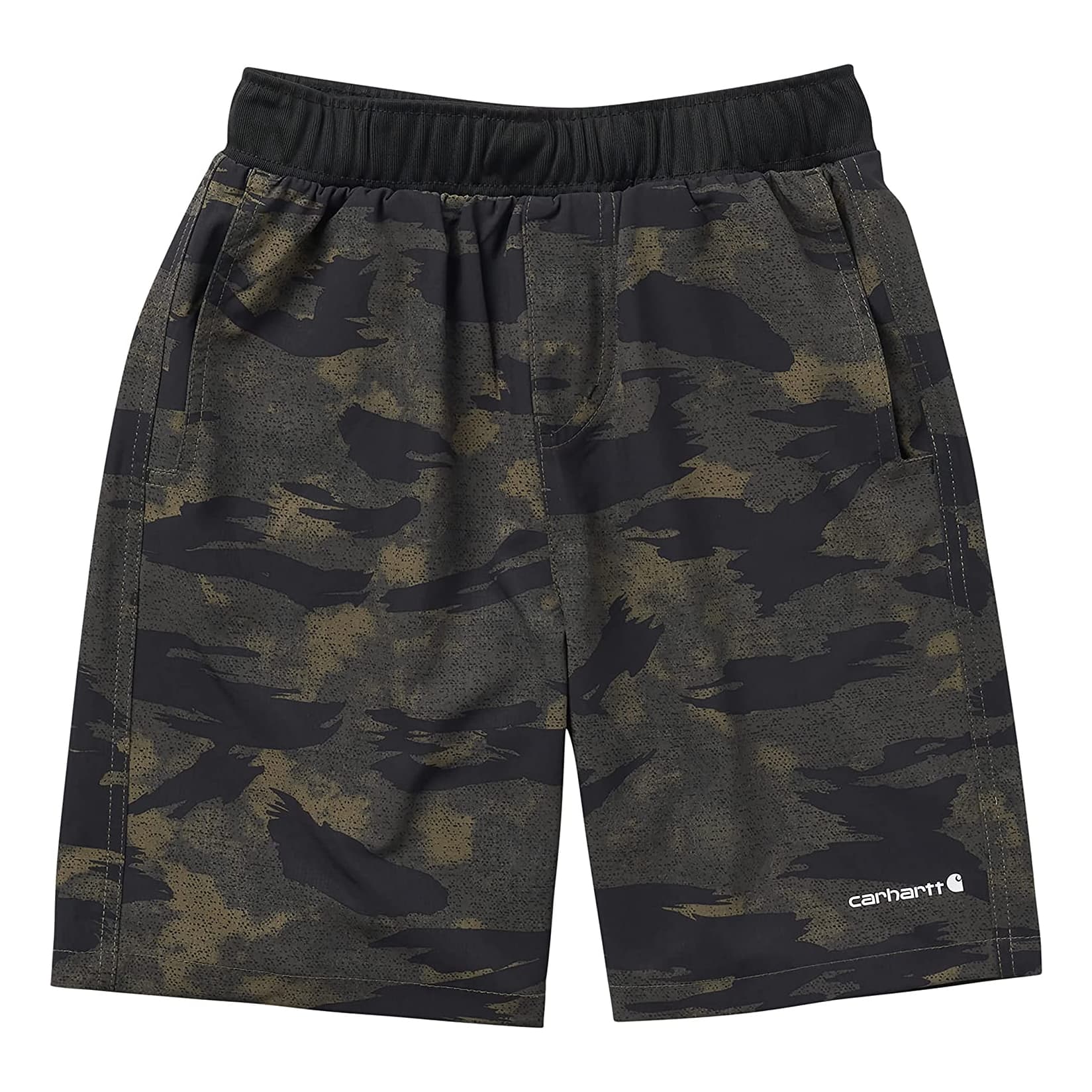 Carhartt® Infant/Toddler Boys’ Rugged Flex® Loose Fit Ripstop Camo Work Shorts - Green Blind Fatigue Camo
