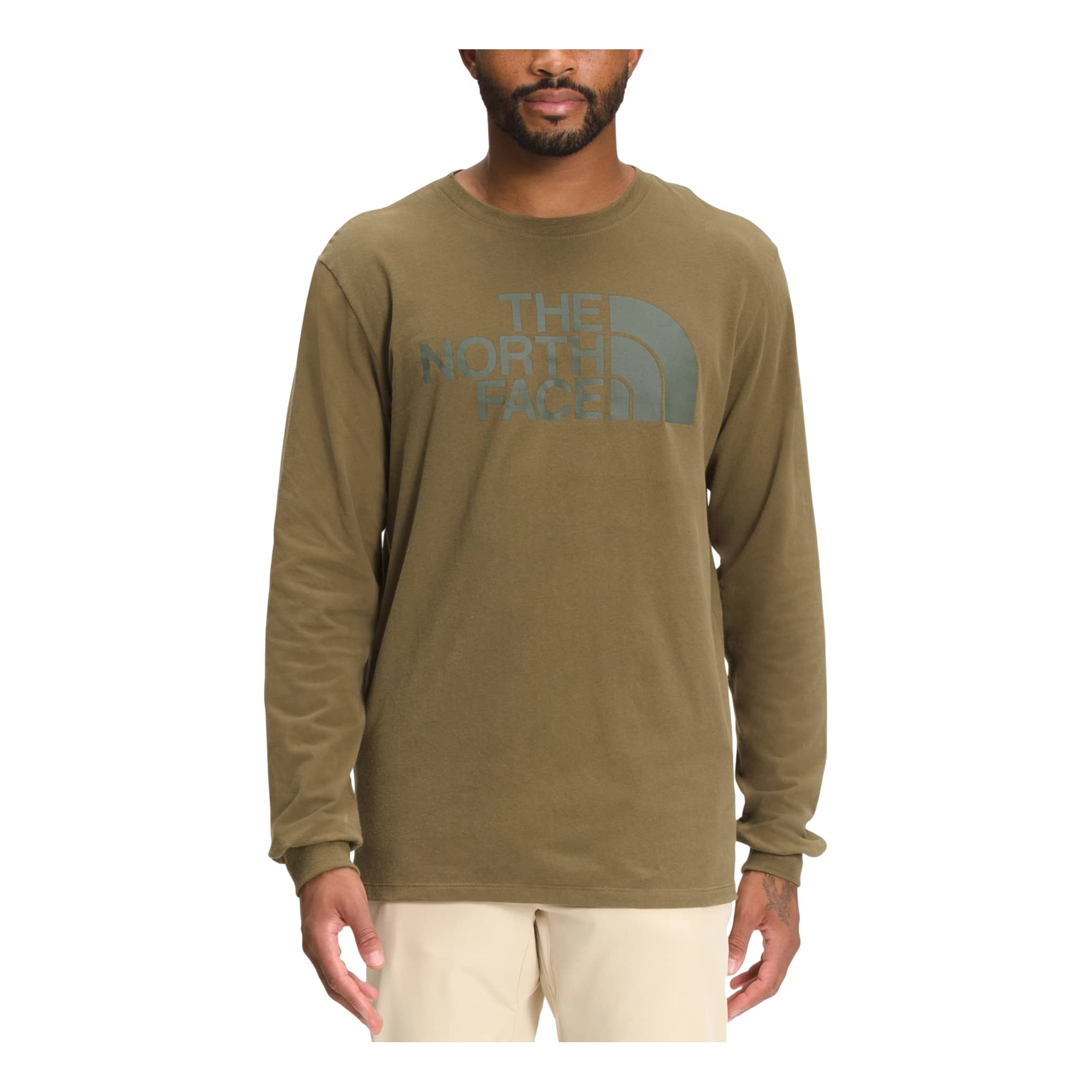 The North Face® Men’s Long Sleeve Half Dome T-Shirt - Military Olive