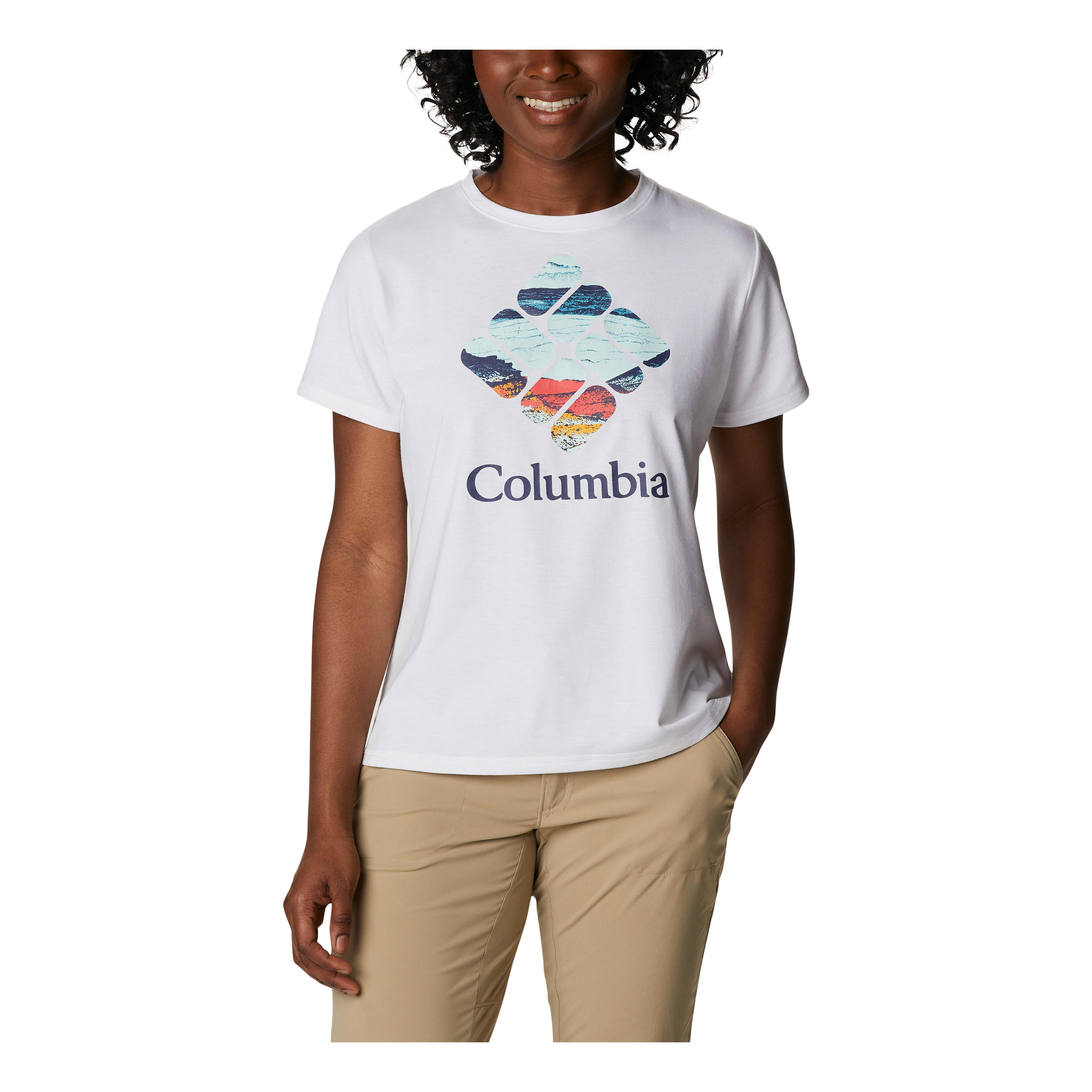 Columbia® Women’s Sun Trek™ Graphic T-Shirt - White