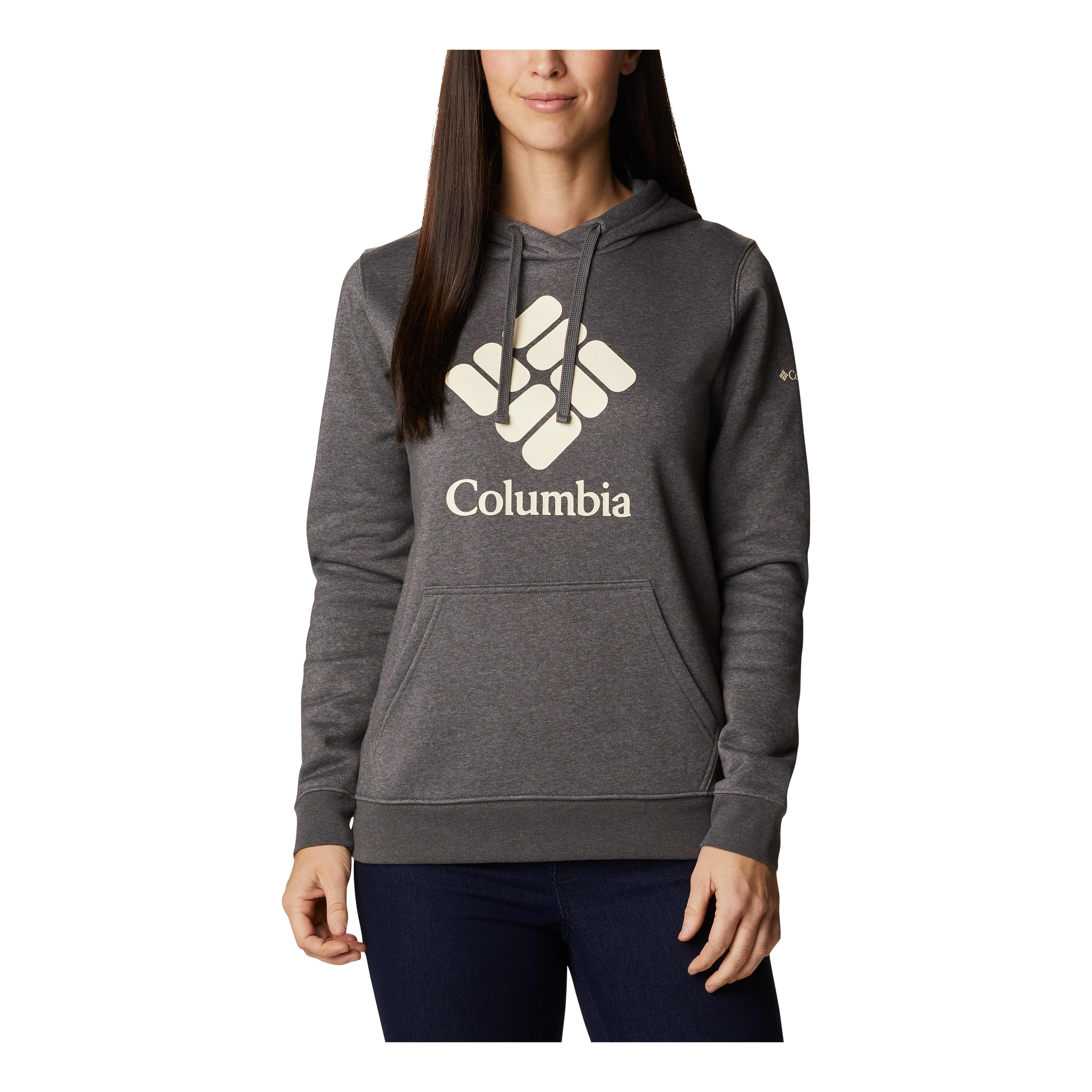 Columbia® Women’s Trek™ Graphic Long-Sleeve Hoodie - Charcoal Heather