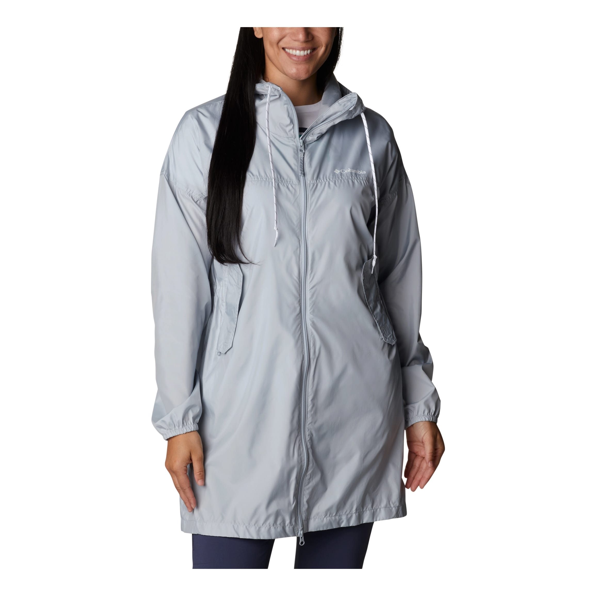 Columbia® Women’s Flash Challenger™ Long Windbreaker Jacket - Cirrus Grey