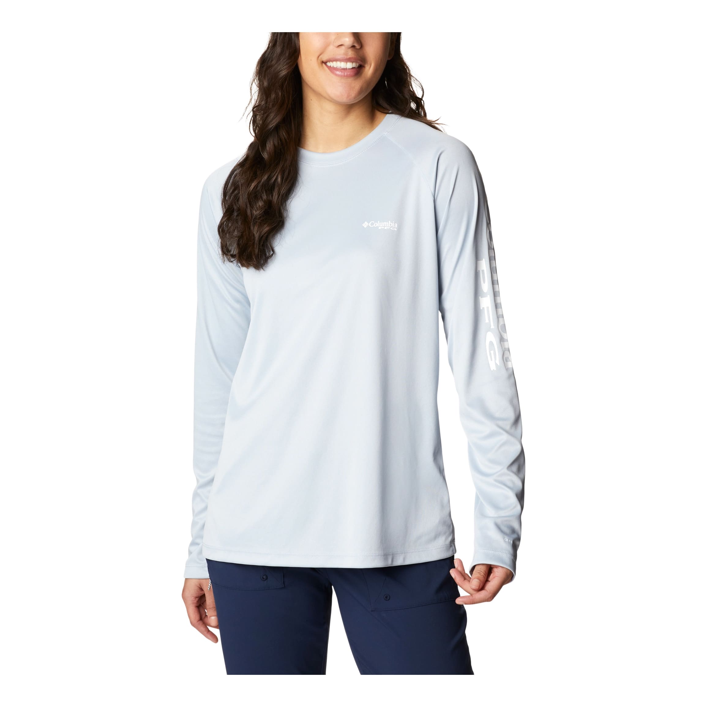Columbia® Women’s Tidal Tee™ Heather Long-Sleeve Shirt - Cirrus Grey Heather