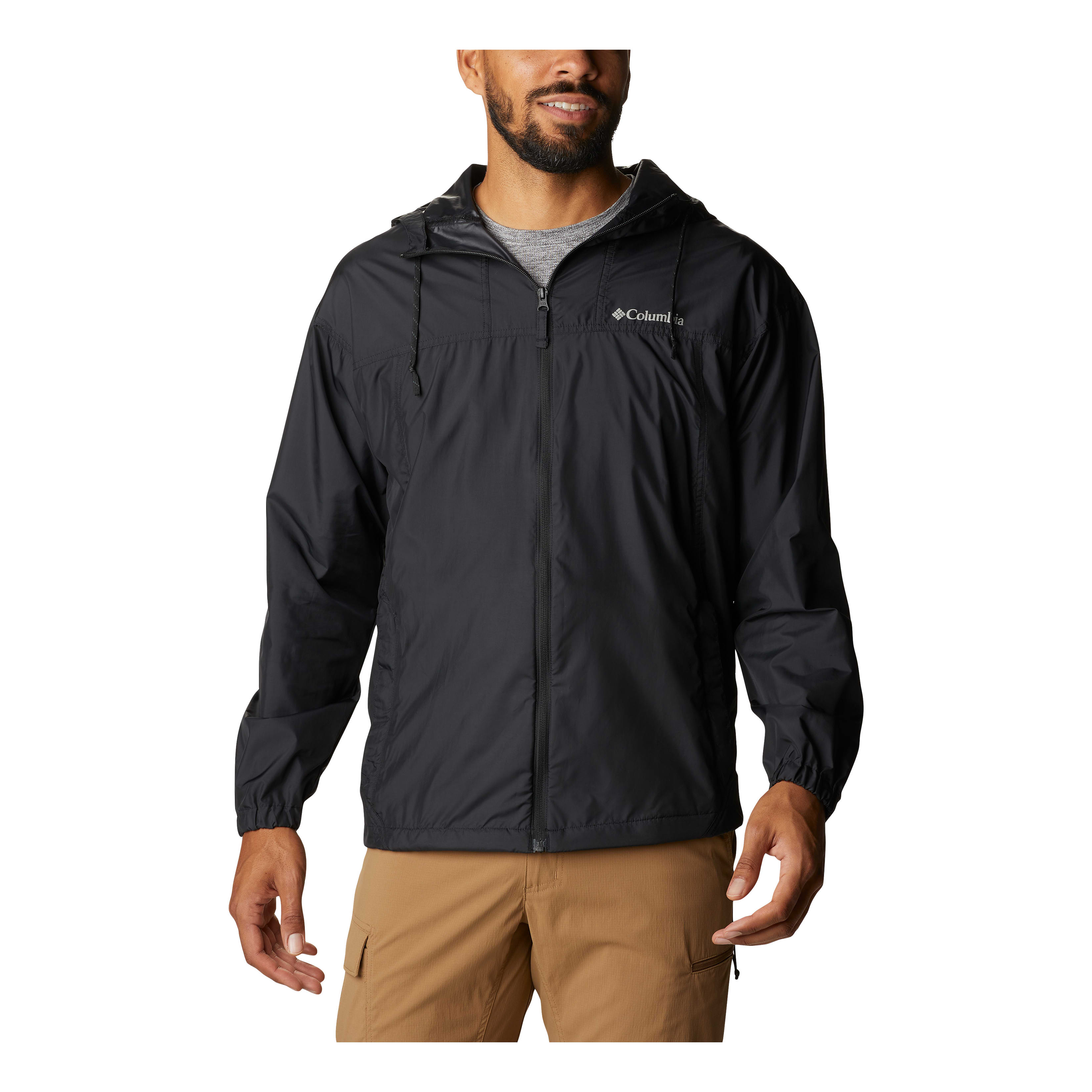 Columbia® Men’s Flash Challenger™ Windbreaker Jacket - Black