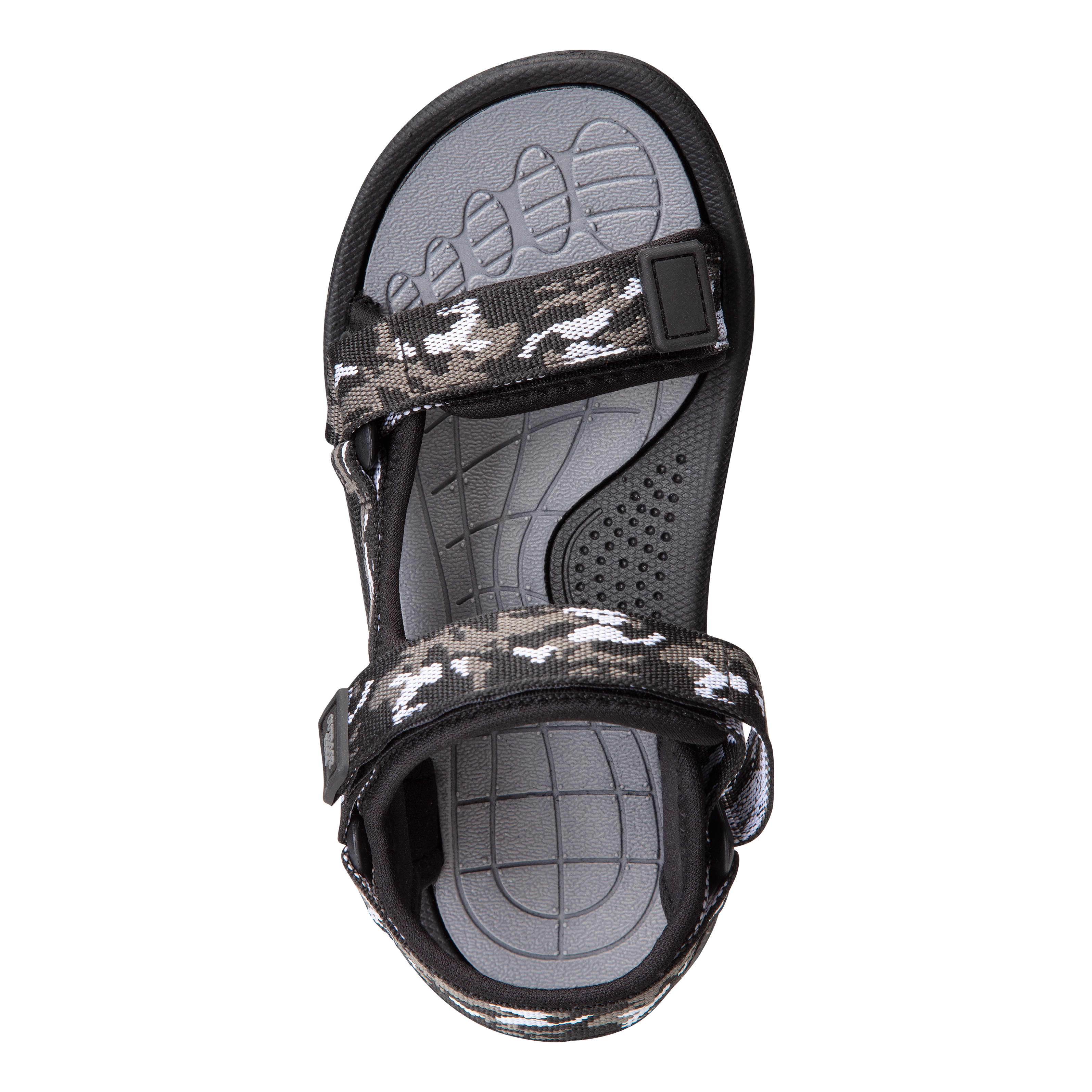 Outdoor Kids® Youth Bluefin Sandals - Black Camo - top