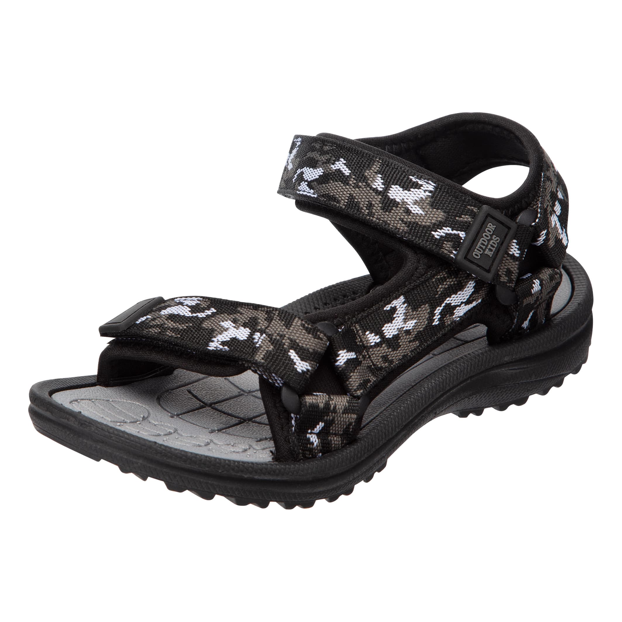 Outdoor Kids® Youth Bluefin Sandals - Black Camo