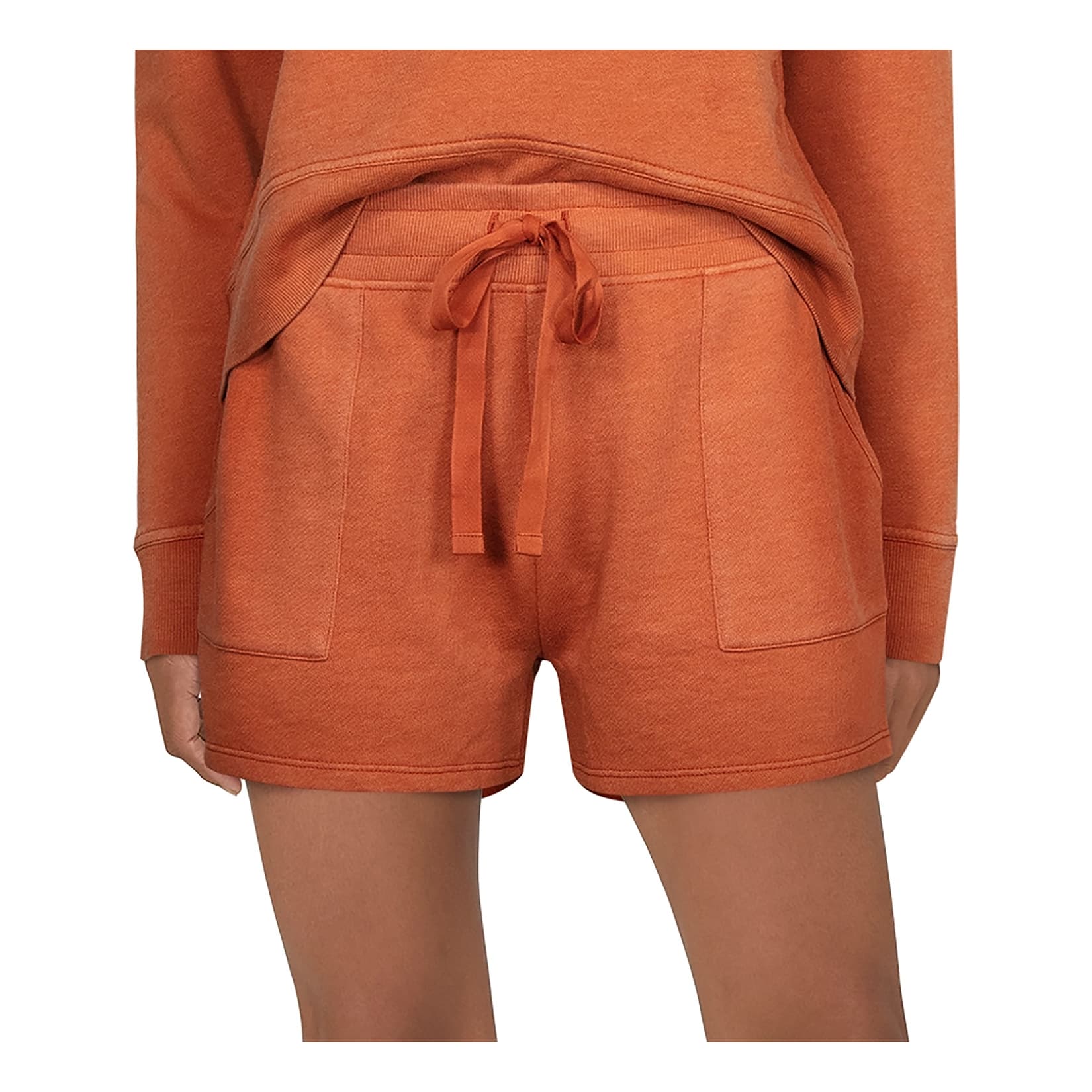 Natural Reflections® Women’s Solid Terry Shorts - Bombay Brown