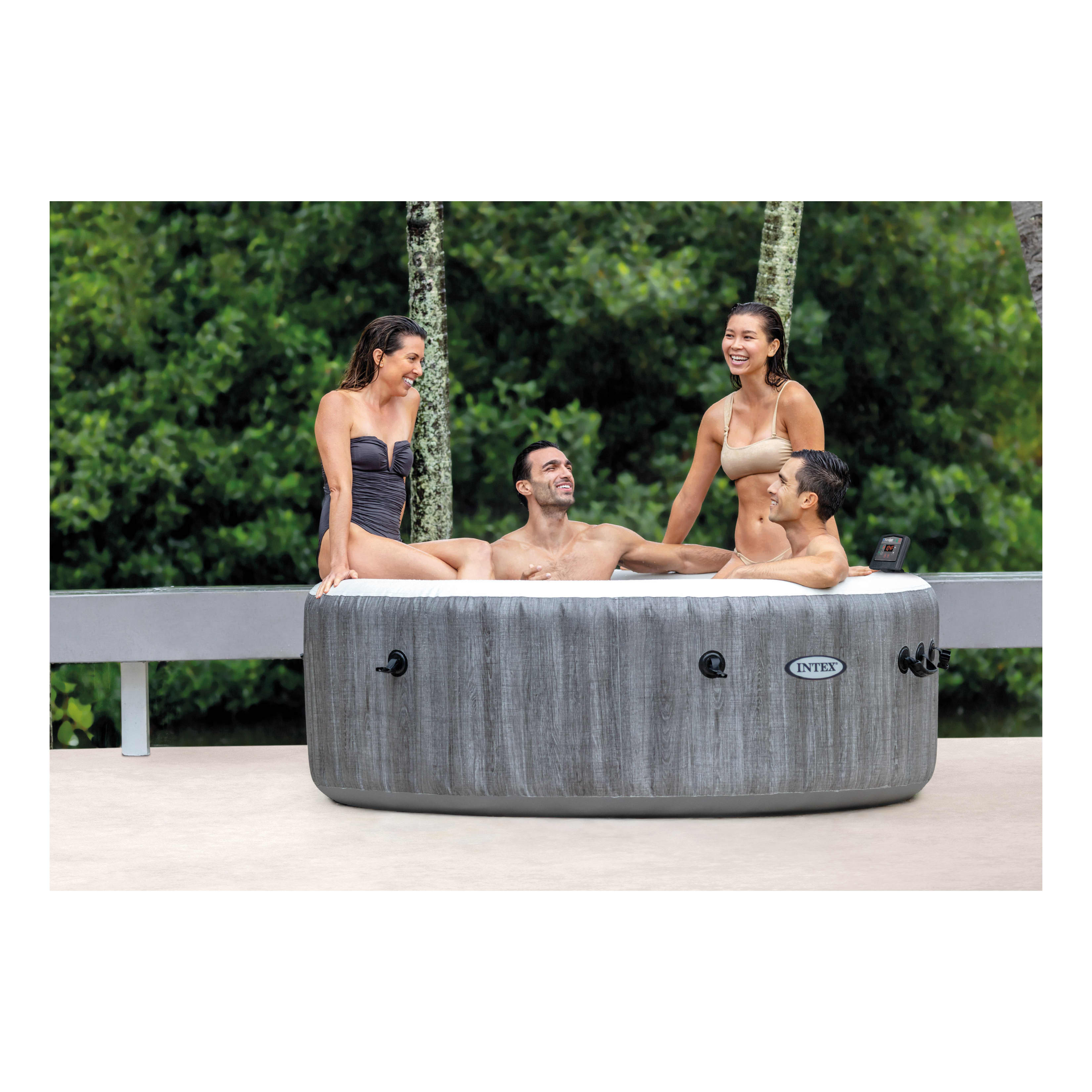 Intex® PureSpa Greywood Deluxe Set