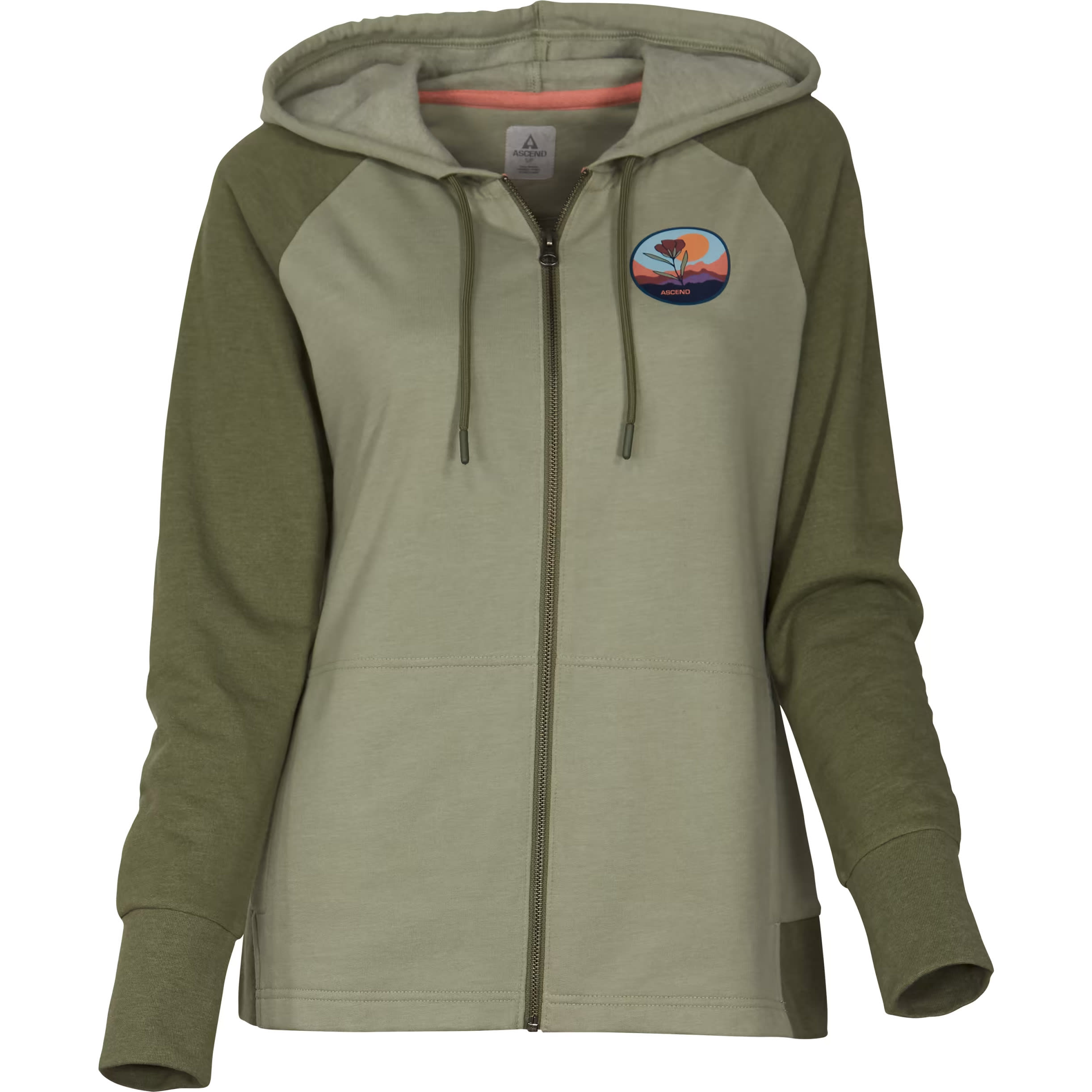 Ascend Women s Full Zip Long Sleeve Hooded Sweatshirt
