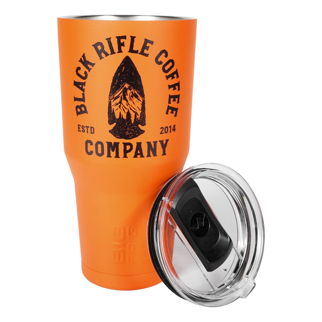 Black Rifle Coffee Company Orange Arrowhead Tumbler