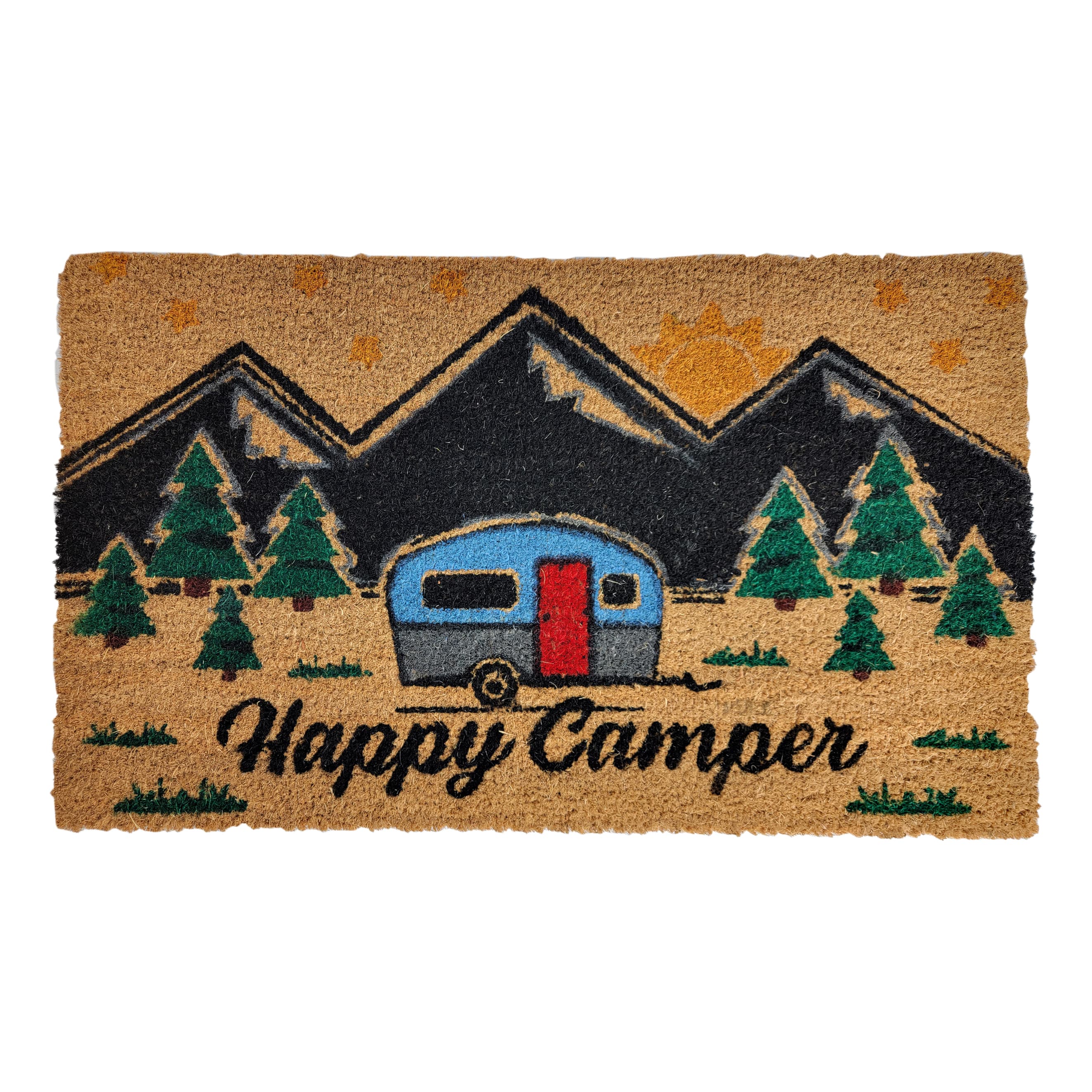 River's Edge® Happy Camper Coir Mat