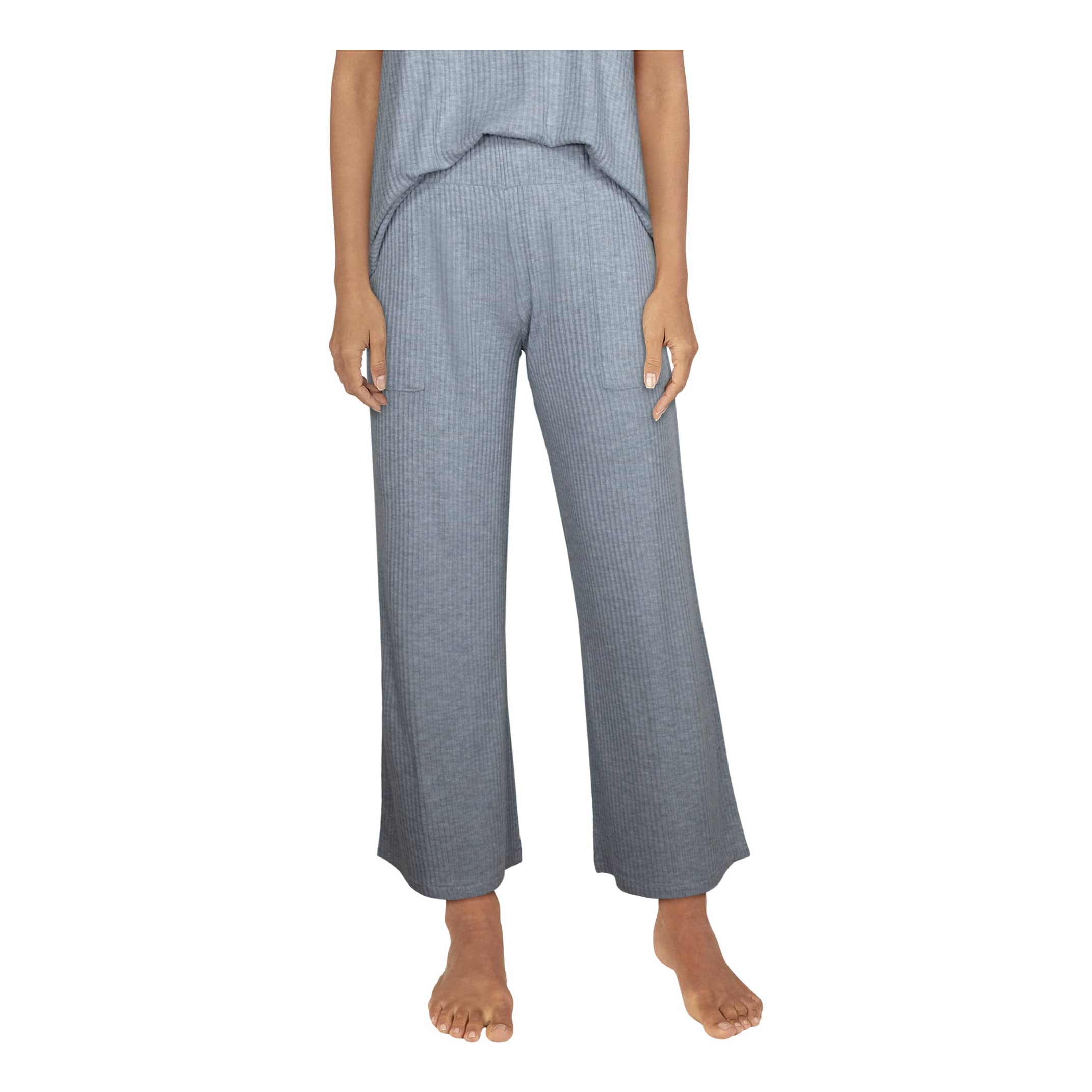 Natural Reflections® Women's Rib-Knit Crop Pants