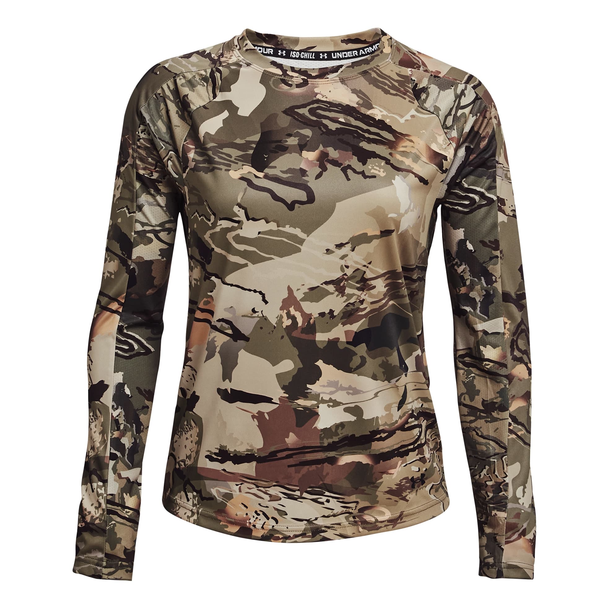 Under Armour® Women’s UA Iso-Chill Brushline Long-Sleeve Shirt - Forest Camo