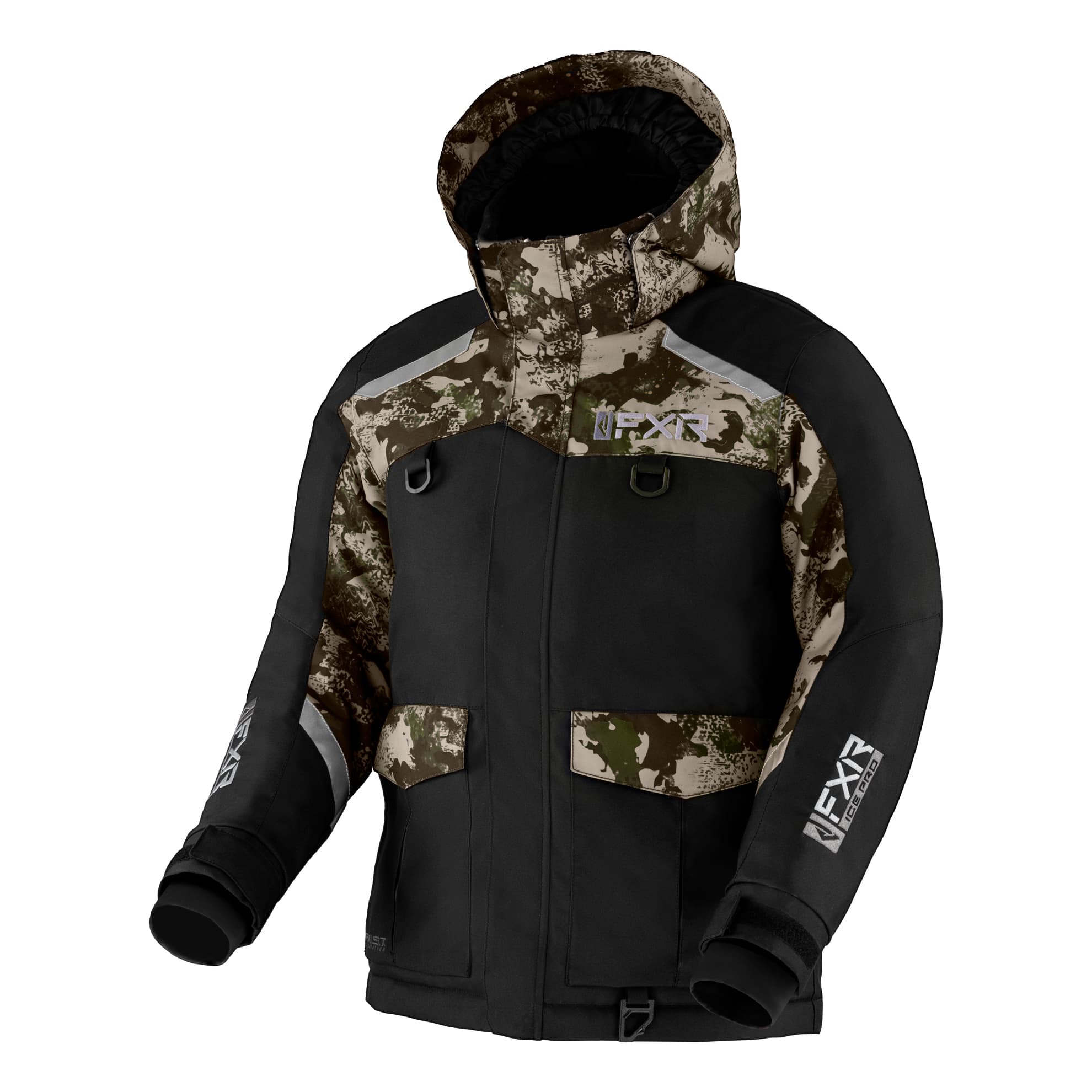 FXR® Youth Excursion Jacket - Black/Army Camo