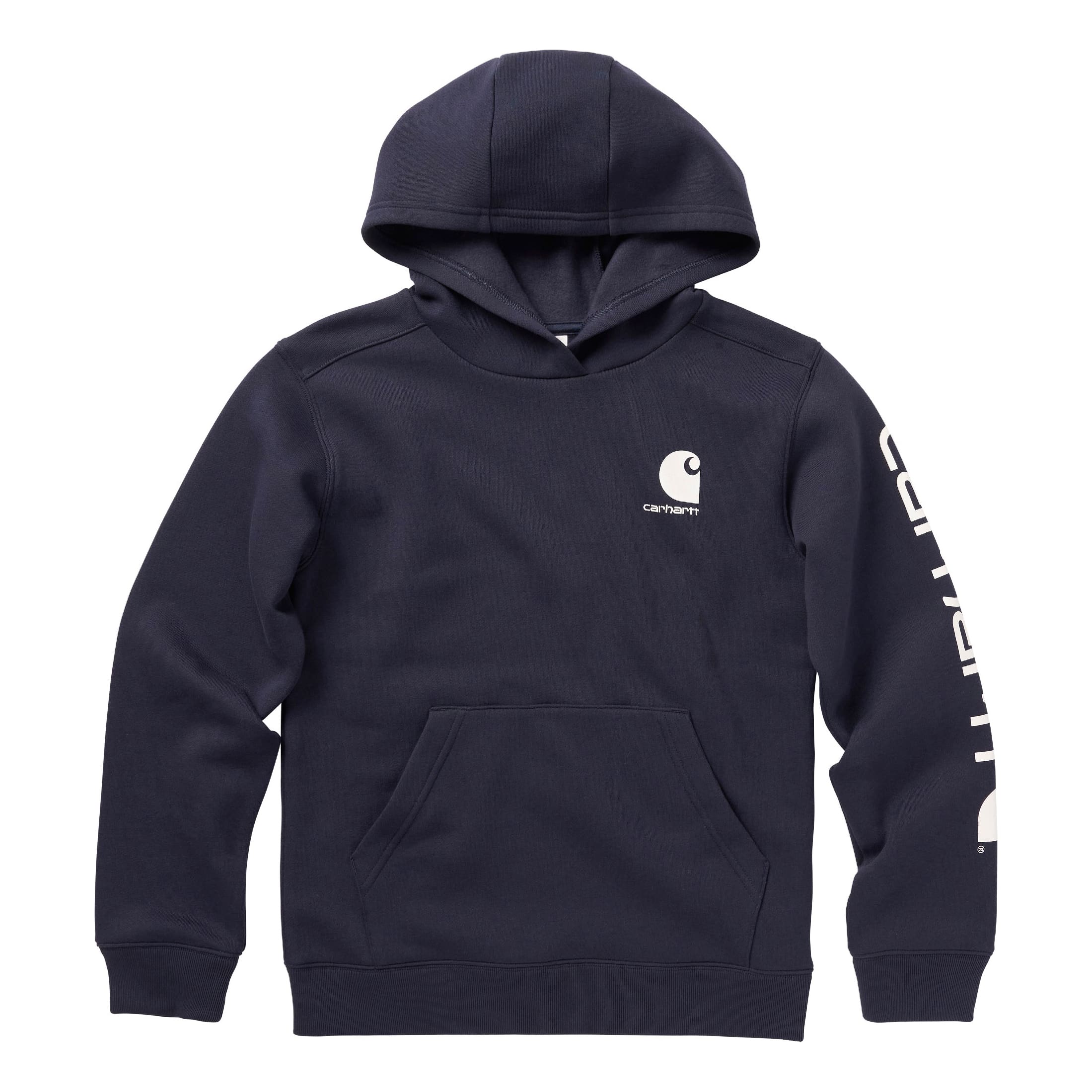 Carhartt® Boys’ Fleece Long-Sleeve Logo Sweatshirt - Navy Blazer