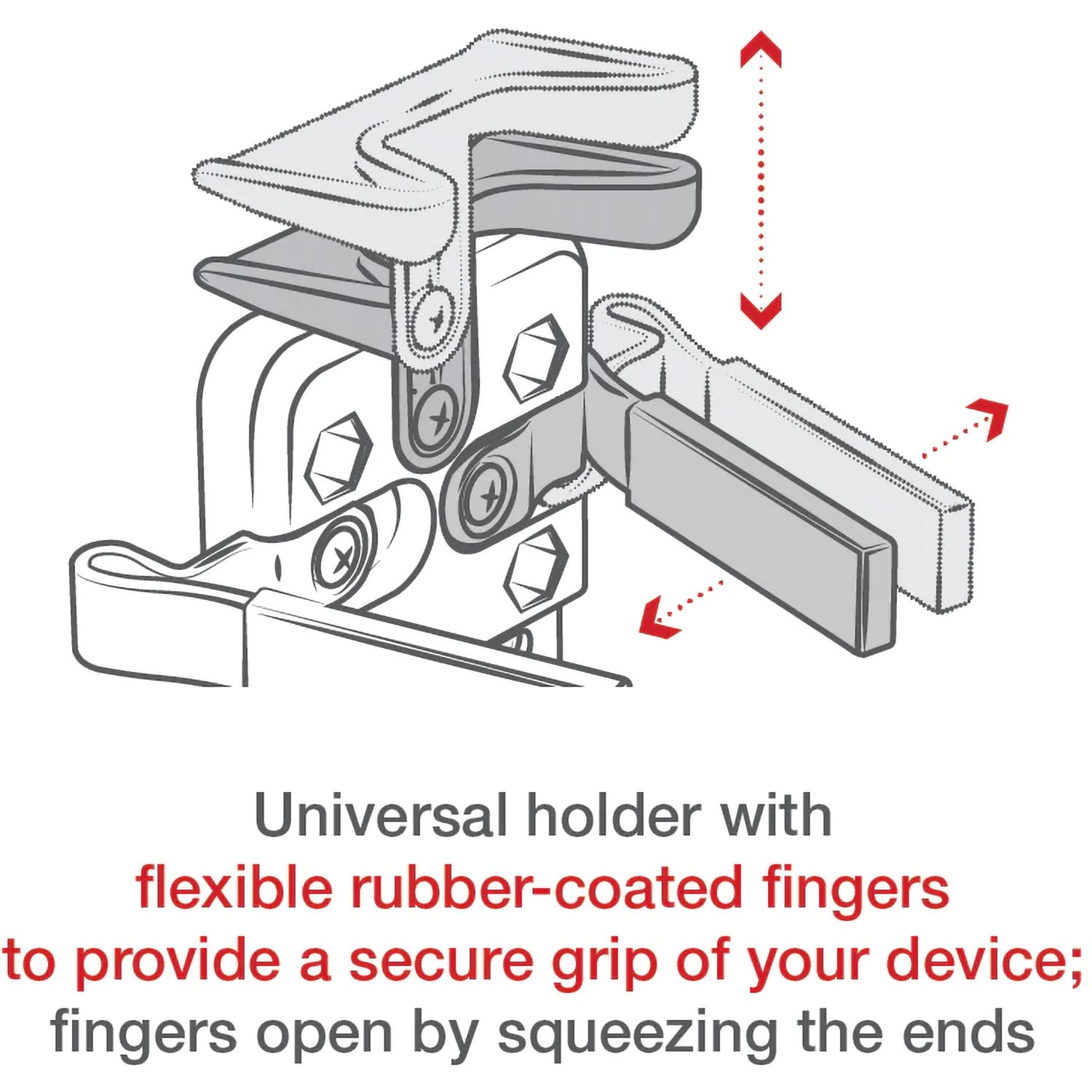 RAM® Finger-Grip™ Universal Mount with Drill-Down Base