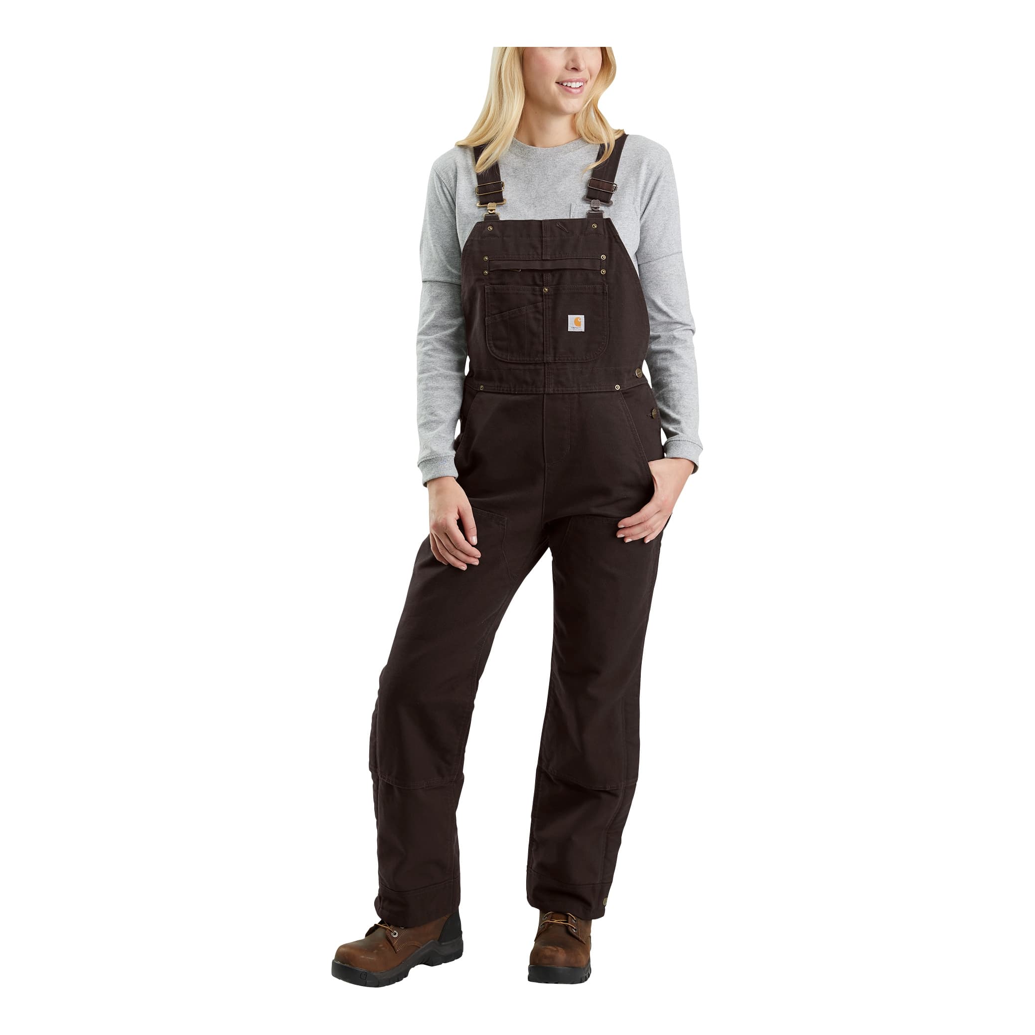 Carhartt sandstone bibs sale