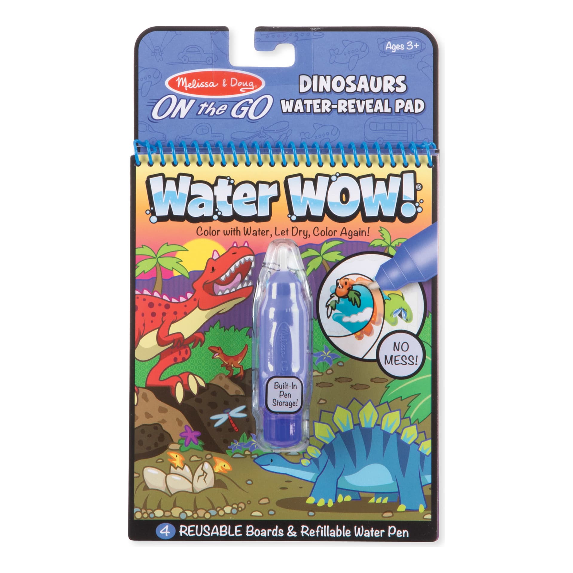 Melissa & Doug® Water WOW! Colouring Book - Dinos