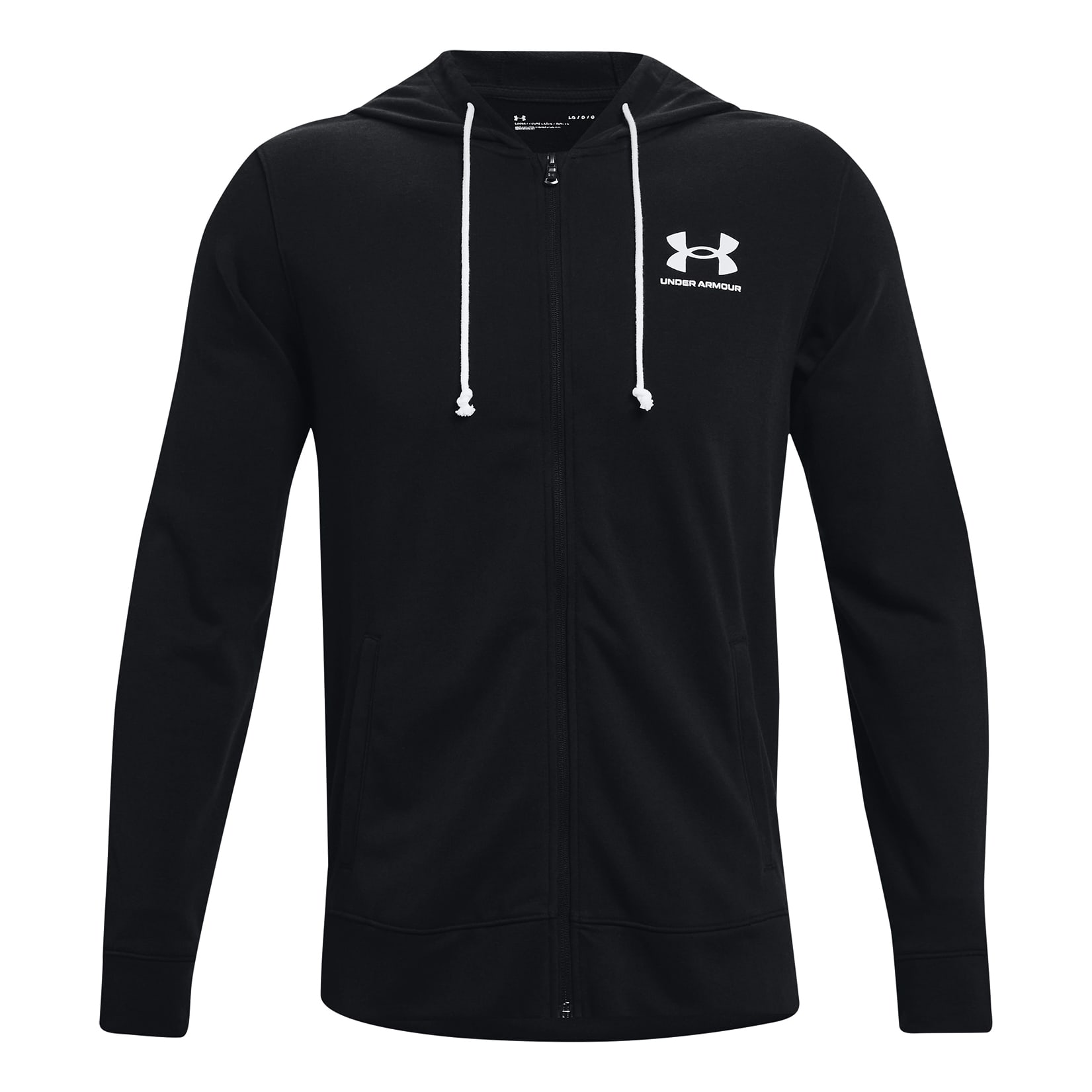 Under Armour® Men’s Rival Terry Full-Zip Hoodie - Black/Onyx White