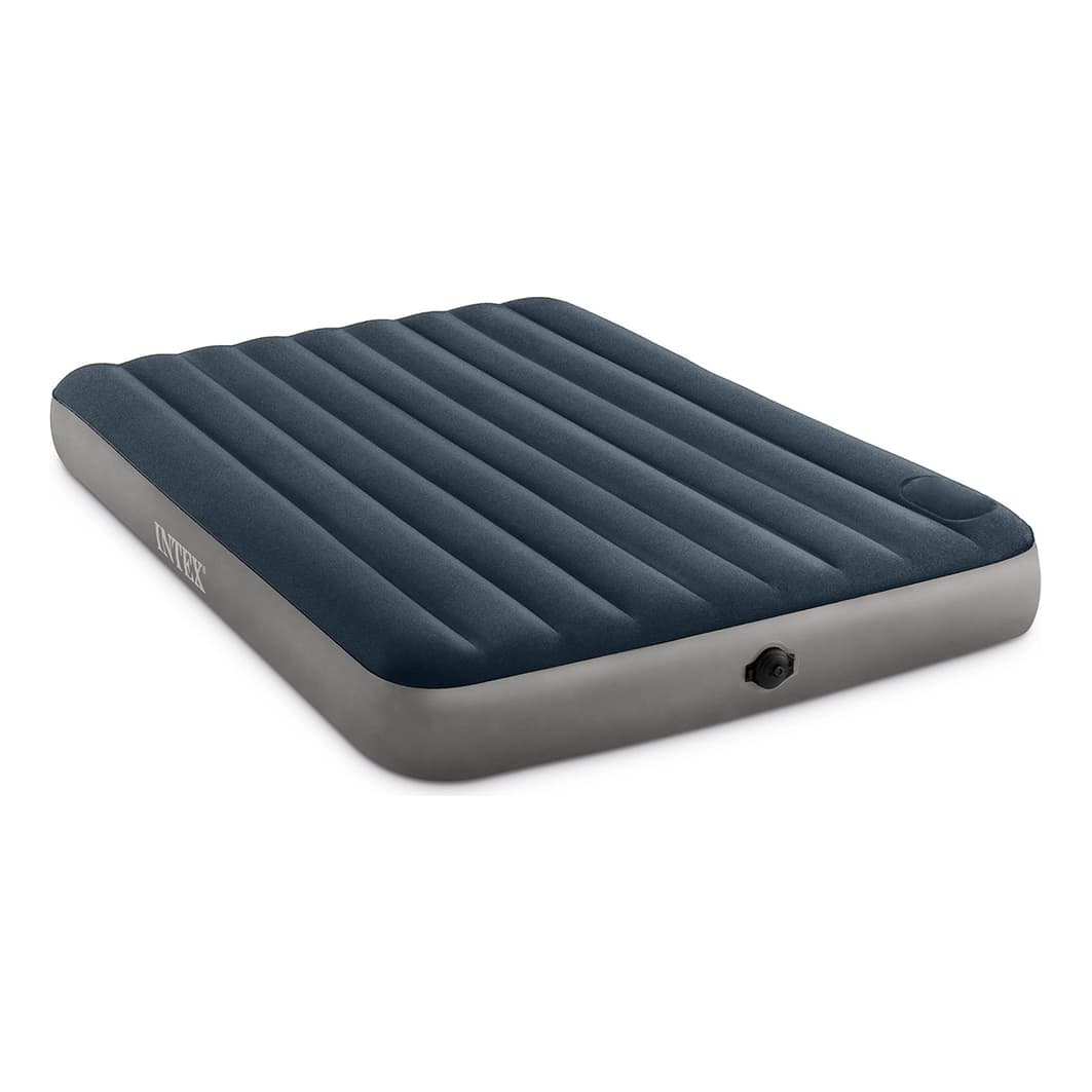 Intex® Dura-Beam® Standard Queen Air Mattress with Built-In Battery Pump