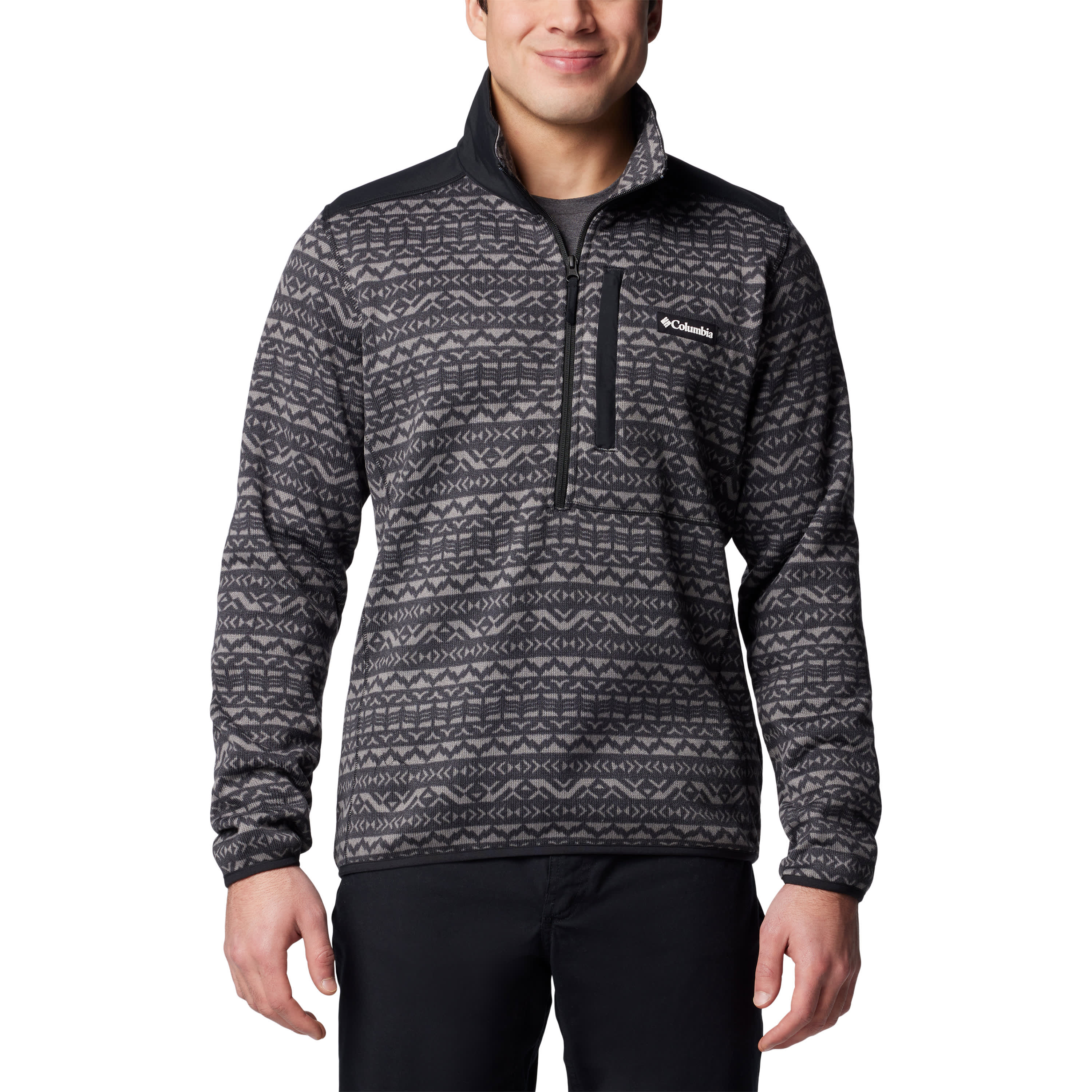 Columbia Men s Sweater Weather II Printed Fleece Half Zip Pullover Cabela s Canada