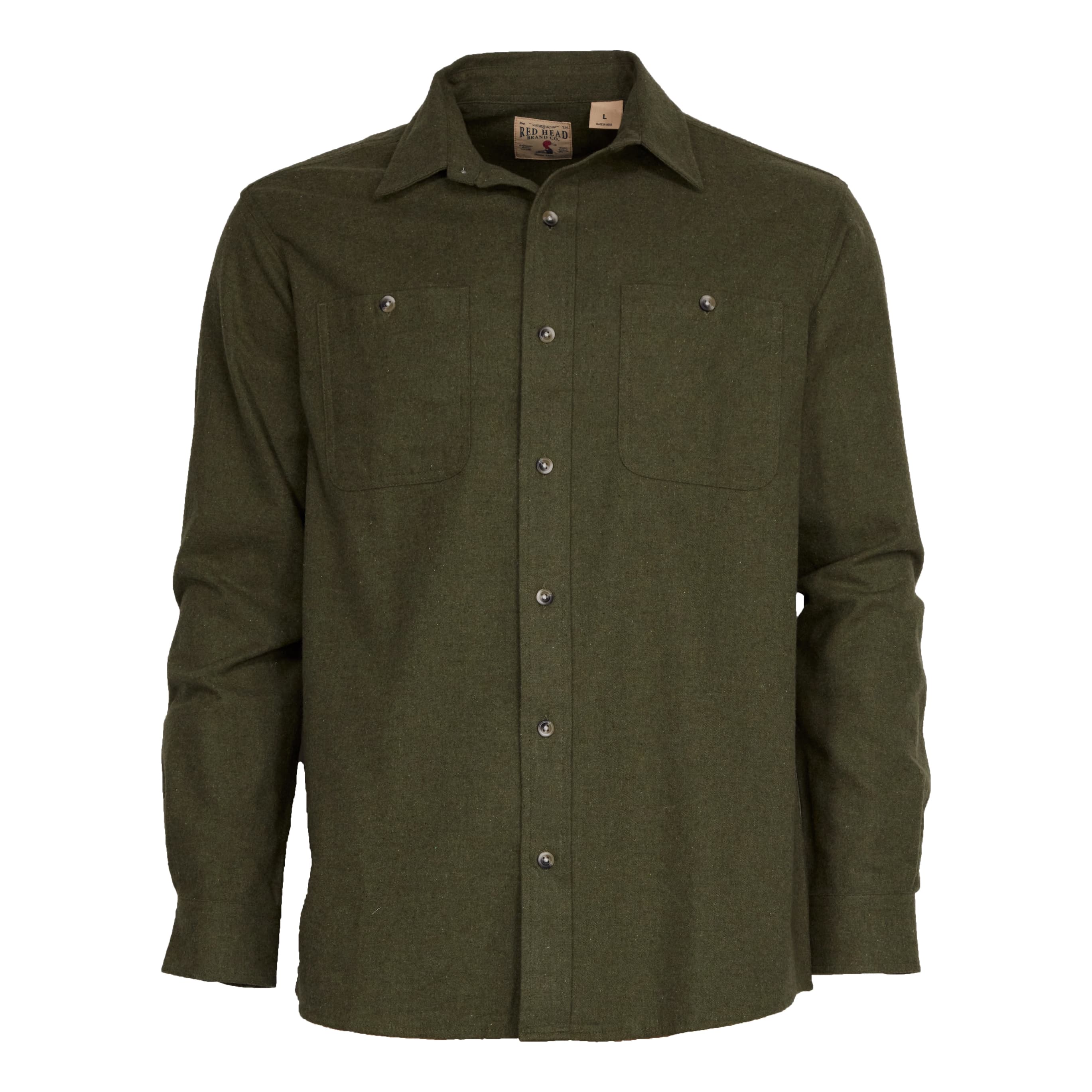 Solid red flannel shirt best sale